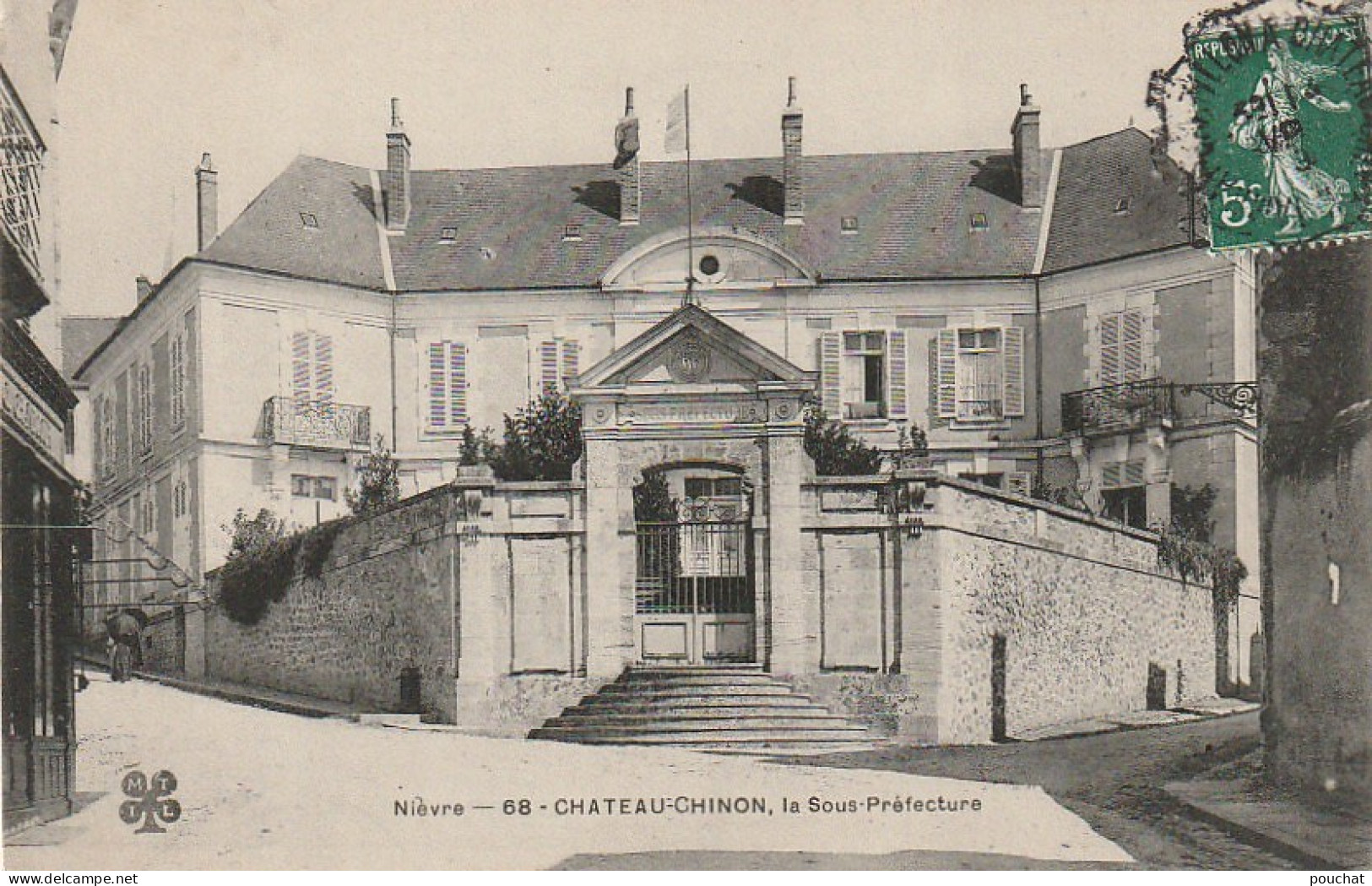 ZA 26-(58) CHATEAU CHINON - LA SOUS PREFECTURE - 2 SCANS - Chateau Chinon