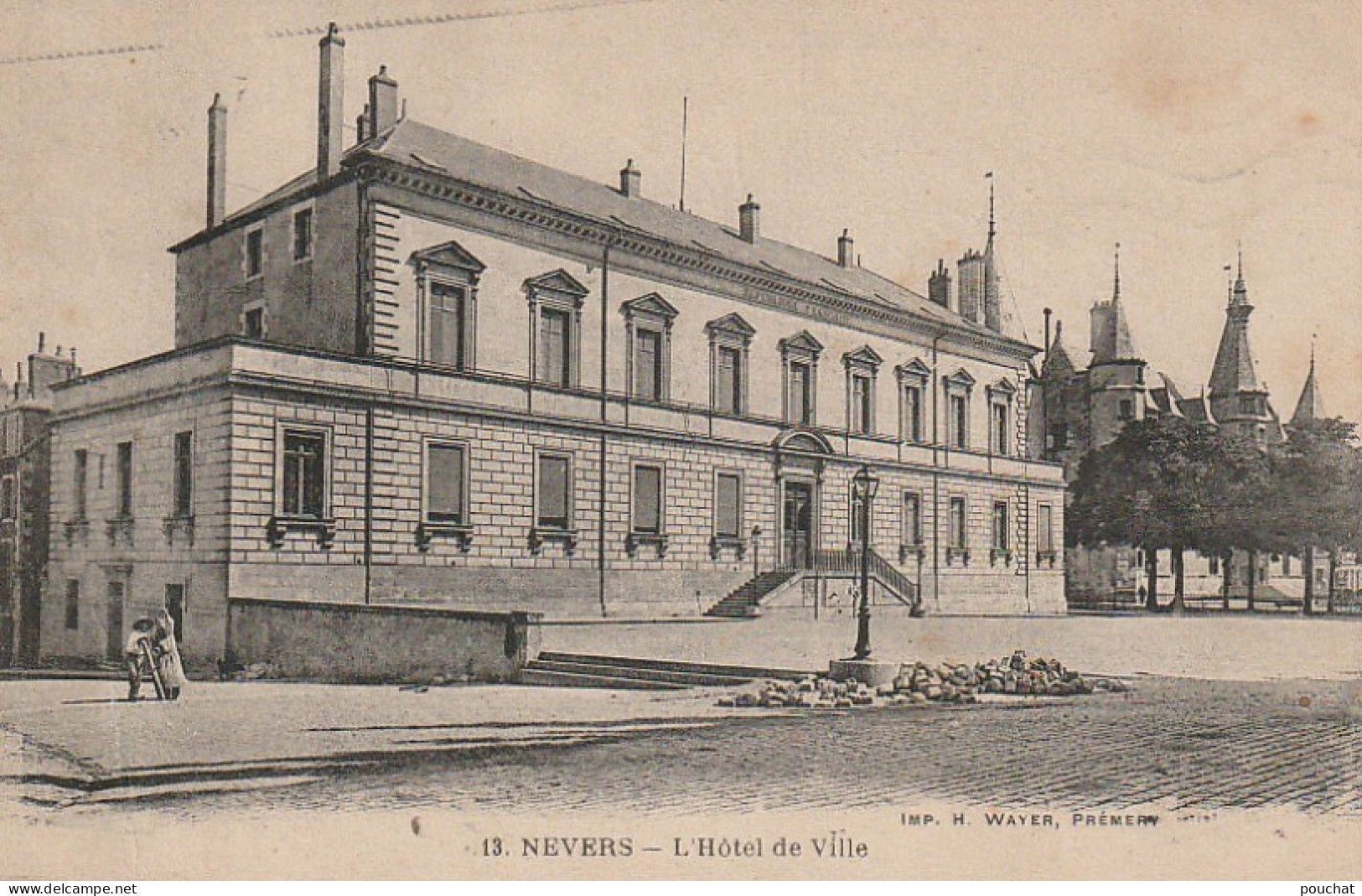 ZA 26-(58) NEVERS - L' HOTEL DE VILLE - 2 SCANS - Nevers