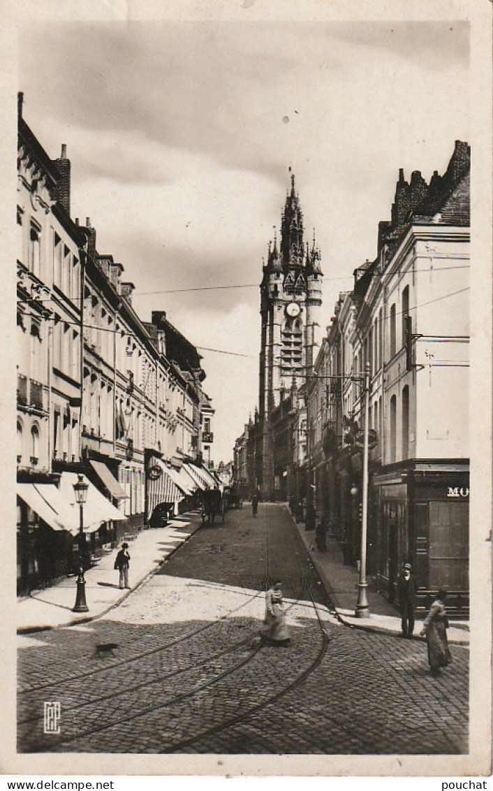 Z+ 1-(59) DOUAI - LE BEFFROI - LA RUE DE LA MAIRIE - 2 SCANS - Douai