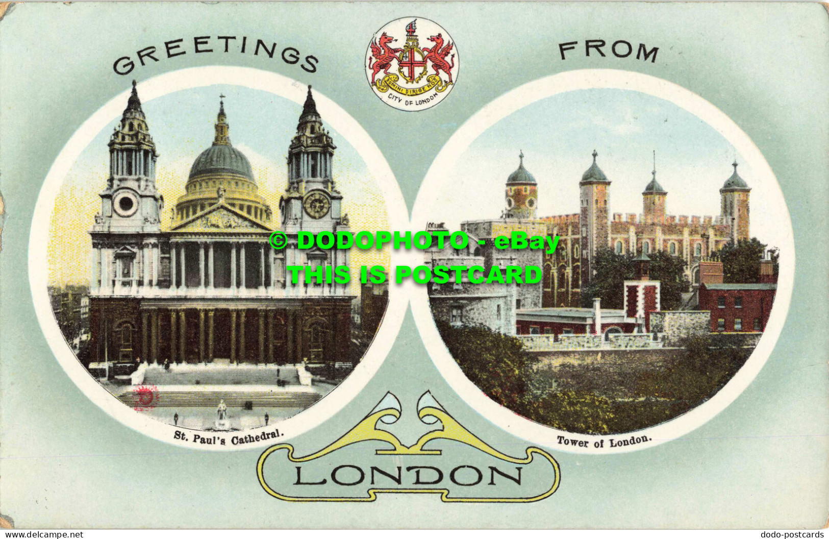 R562793 Greetings From London. St. Pauls Cathedral. Tower Of London. A. And G. T - Other & Unclassified