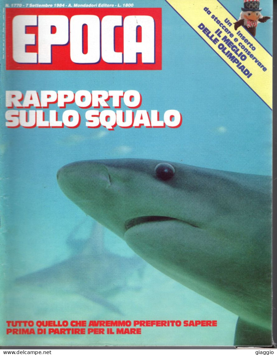 °°° RIVISTA EPOCA N° 1770 DEL 7 SETTEMBRE 1984 °°° - Sonstige & Ohne Zuordnung