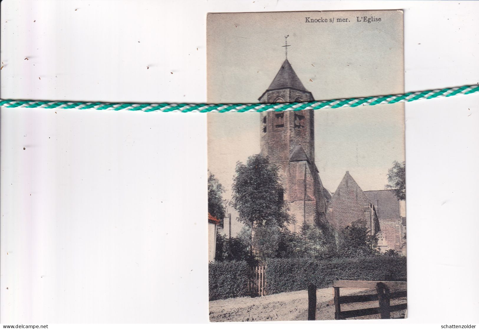 Knokke, Knocke Sur Mer, L'Eglise, Colorisé - Knokke