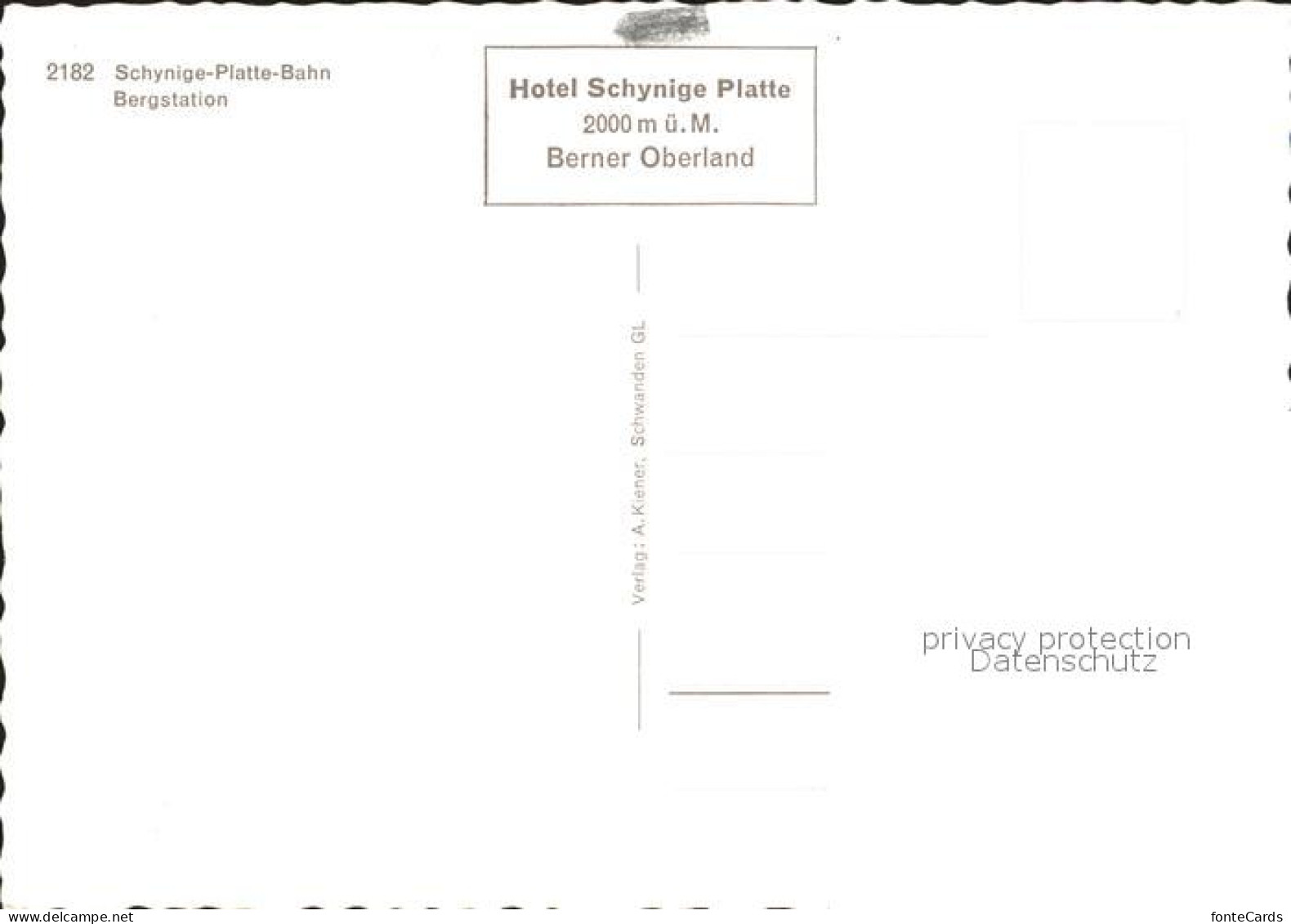 12015542 Schynige-Platte-Bahn Bergstation Schynige-Platte-Bahn - Sonstige & Ohne Zuordnung