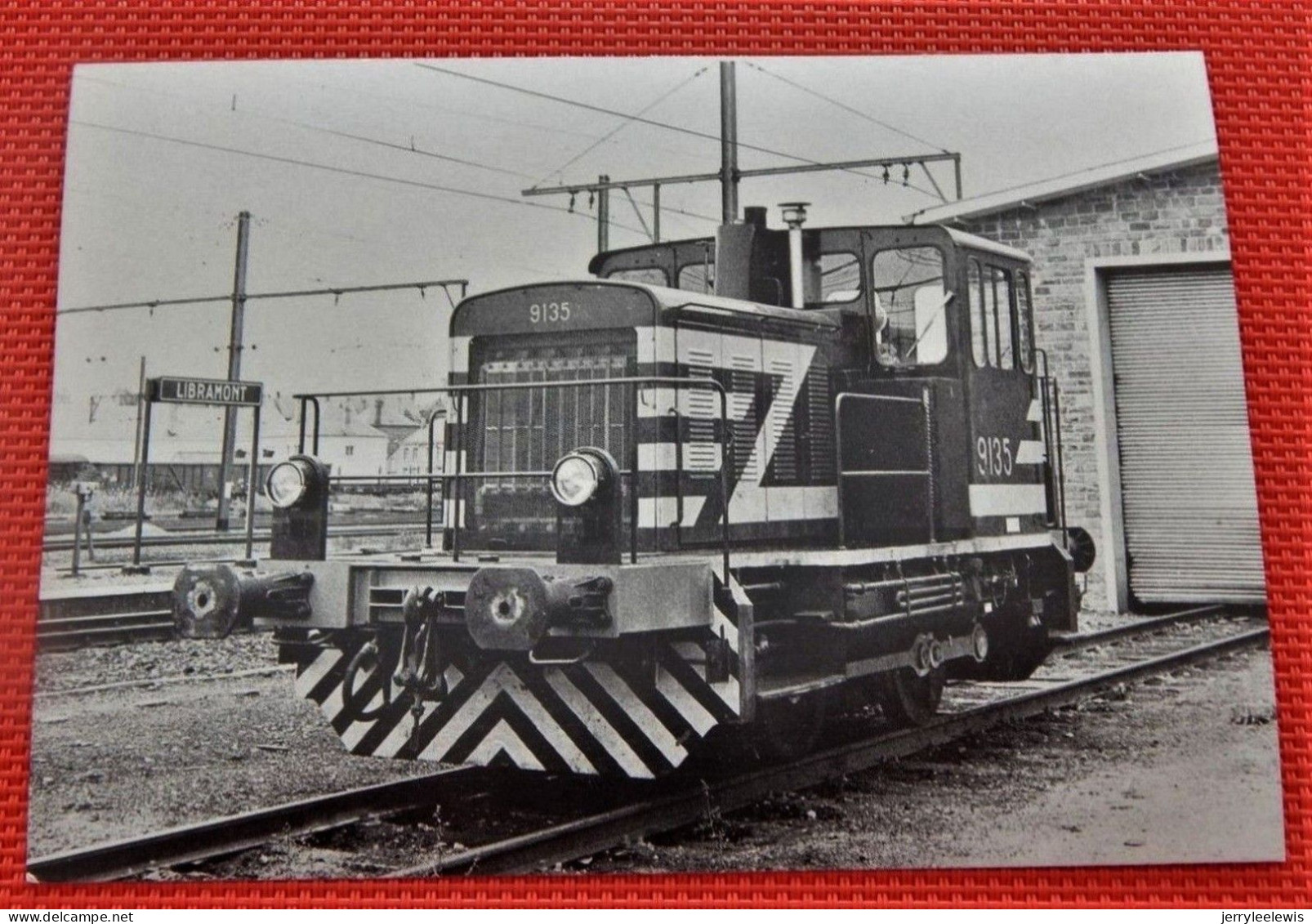 TRAINS  -  SNCB - LIBRAMONT En 1976 - Locomotive De Manoeuvre Série 91  (Photo J-C Michel) - Bahnhöfe Mit Zügen