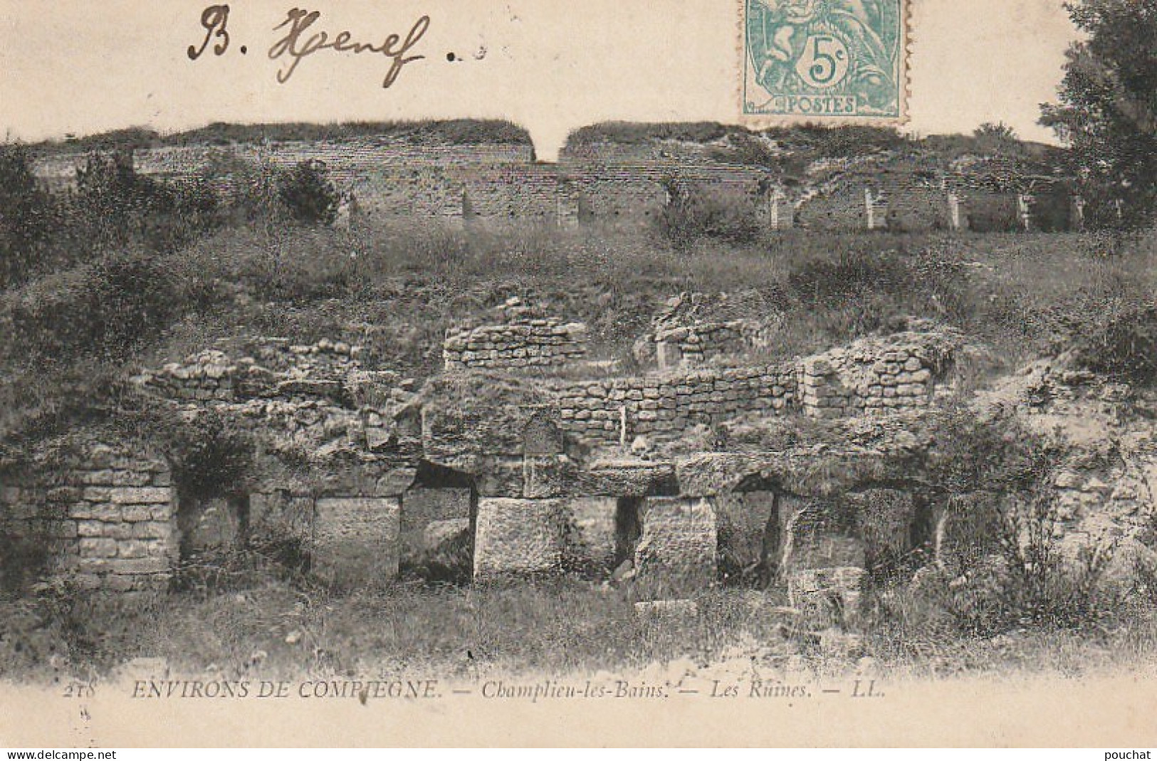 Z+ 8-(60) ENVIRONS DE COMPIEGNE - CHAMPLIEU LES BAINS - LES RUINES - 2 SCANS - Sonstige & Ohne Zuordnung