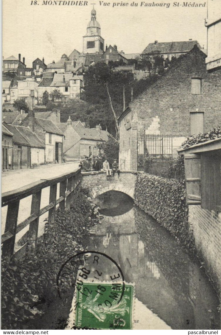 MONTDIDIER - VUE PRISE DU FAUBOURG SAINT MEDARD - Montdidier