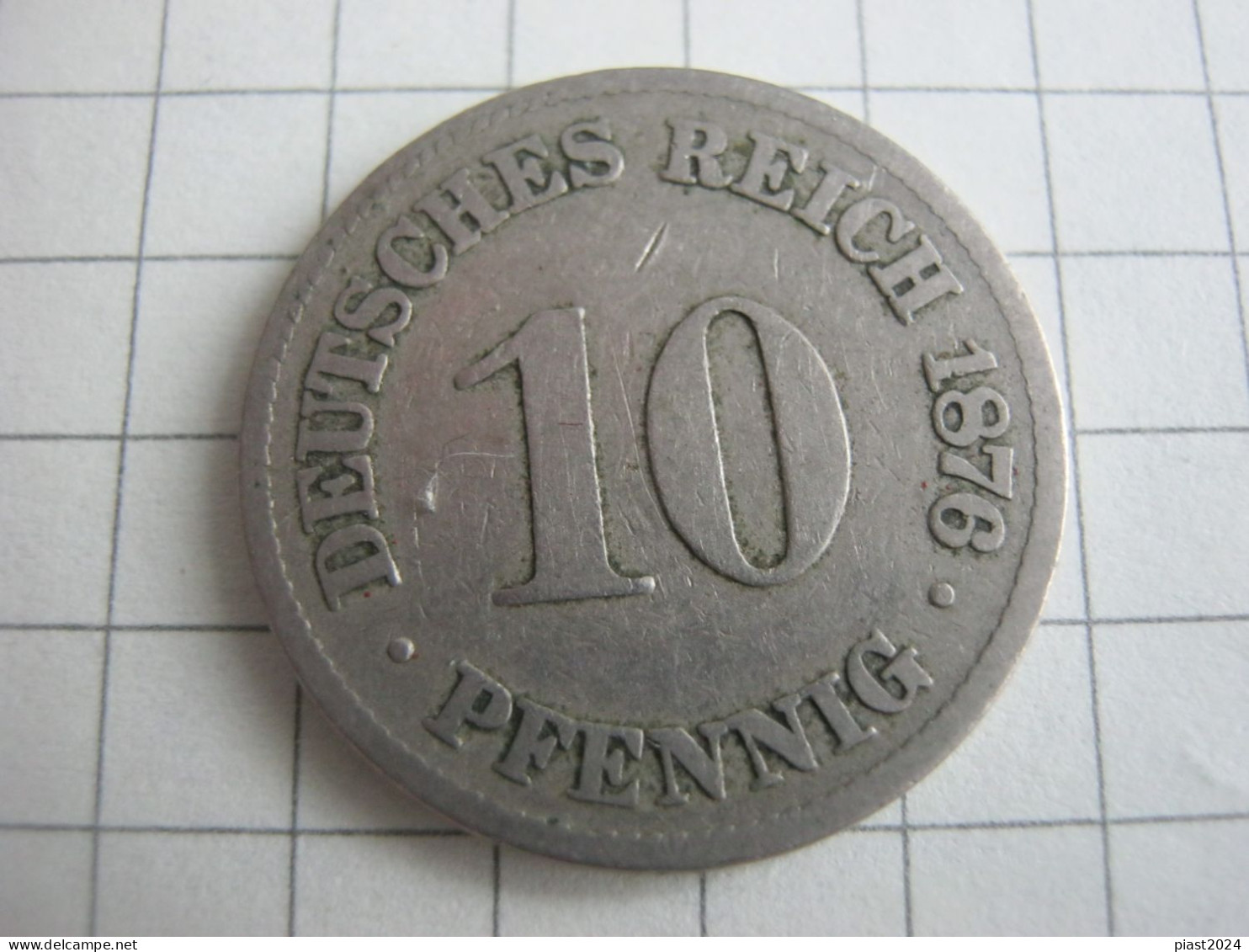Germany 10 Pfennig 1876 C - 10 Pfennig