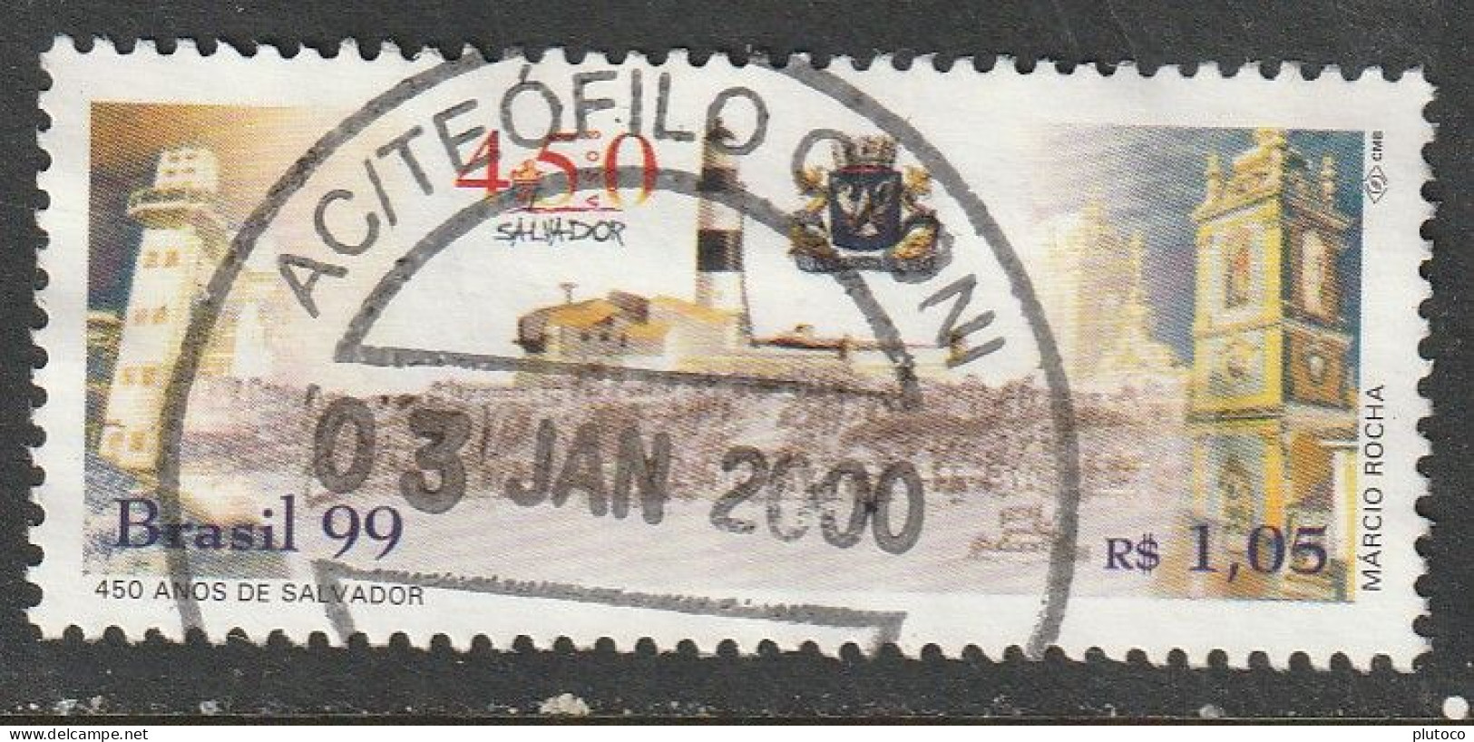 BRASIL, USED STAMP, OBLITERÉ, SELLO USADO - Autres & Non Classés