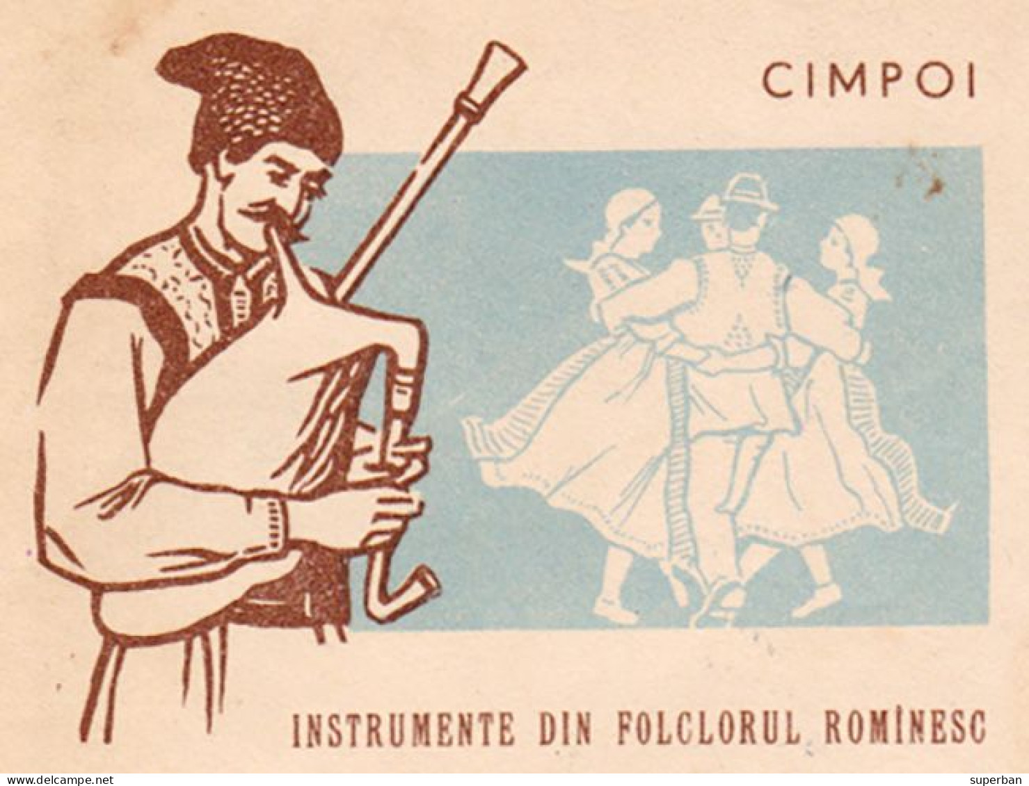 JOUEUR De CORNEMUSE / BAGPIPE PLAYER - ROMANIA - ENTIER POSTAL / STATIONERY COVER ~ 1960 (an674) - Enteros Postales