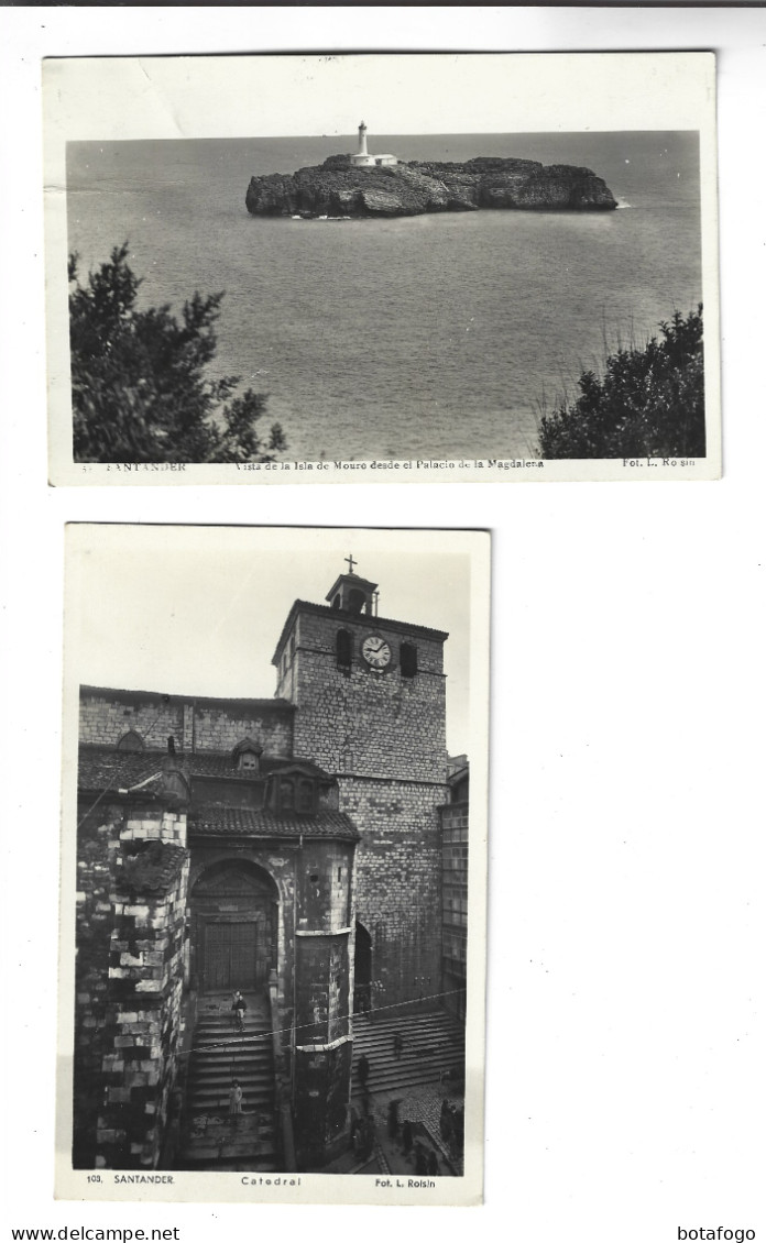 2 CPA  PHOTO SANTANDER En 1935!(voir Timbre) - Cantabrië (Santander)