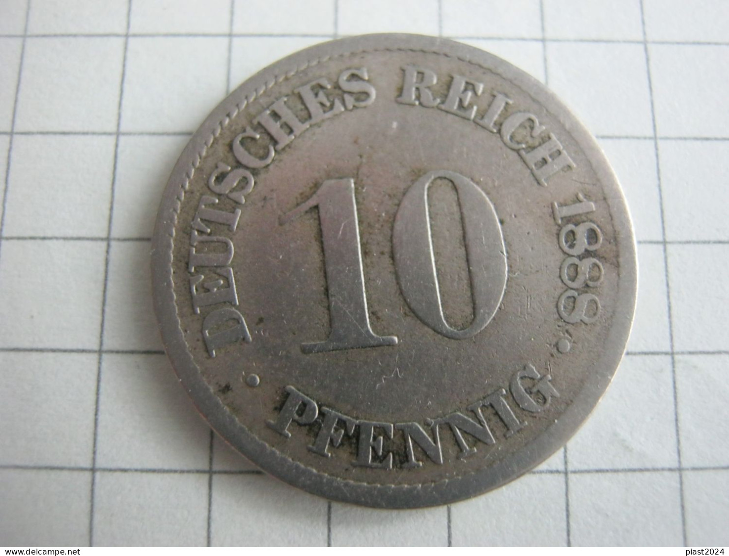 Germany 10 Pfennig 1888 A - 10 Pfennig