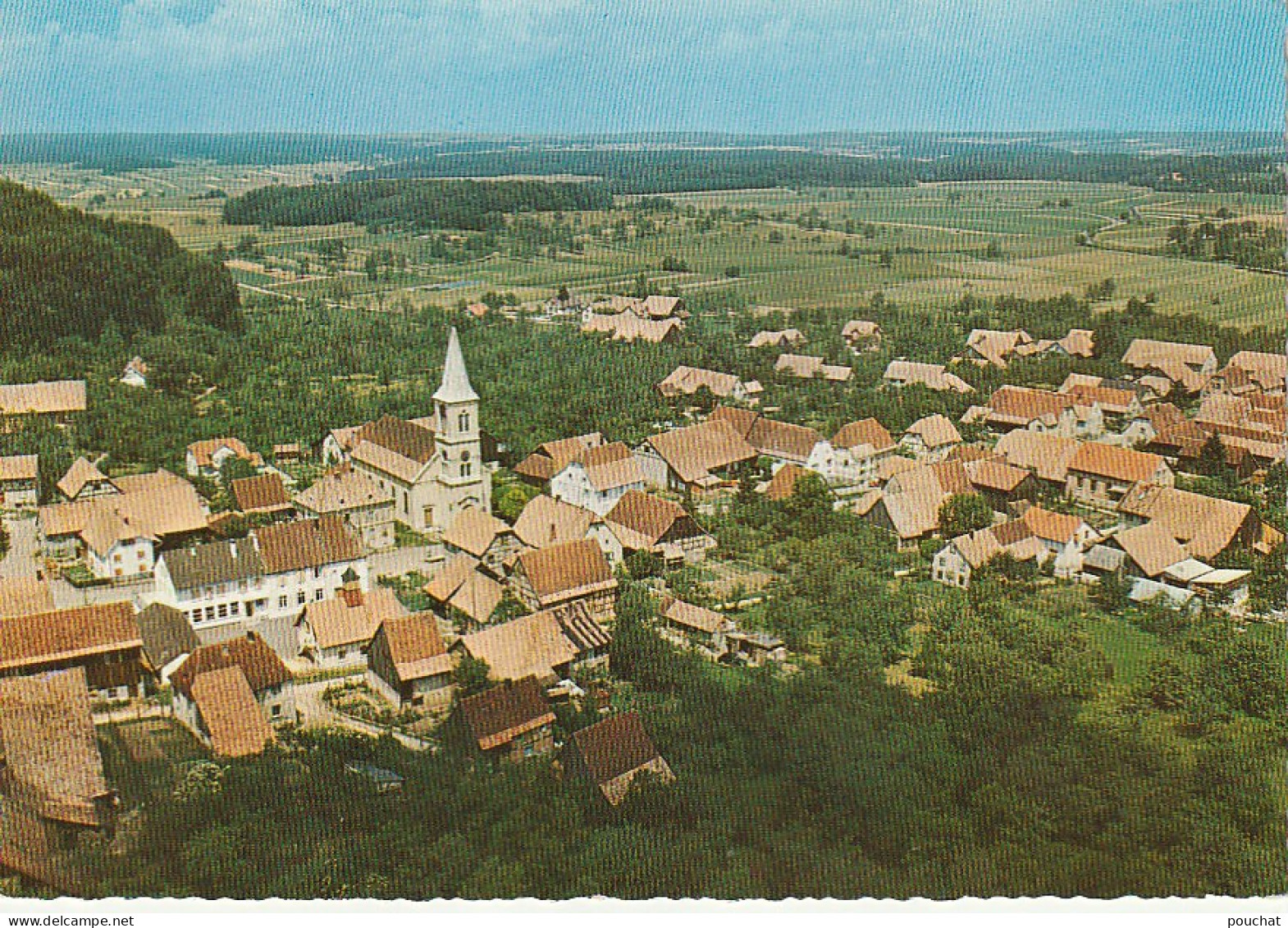 Z+ 18-(68) VIEUX FERRETTE - VUE GENERALE AERIENNE - CARTE COULEURS - 2 SCANS - Ferrette