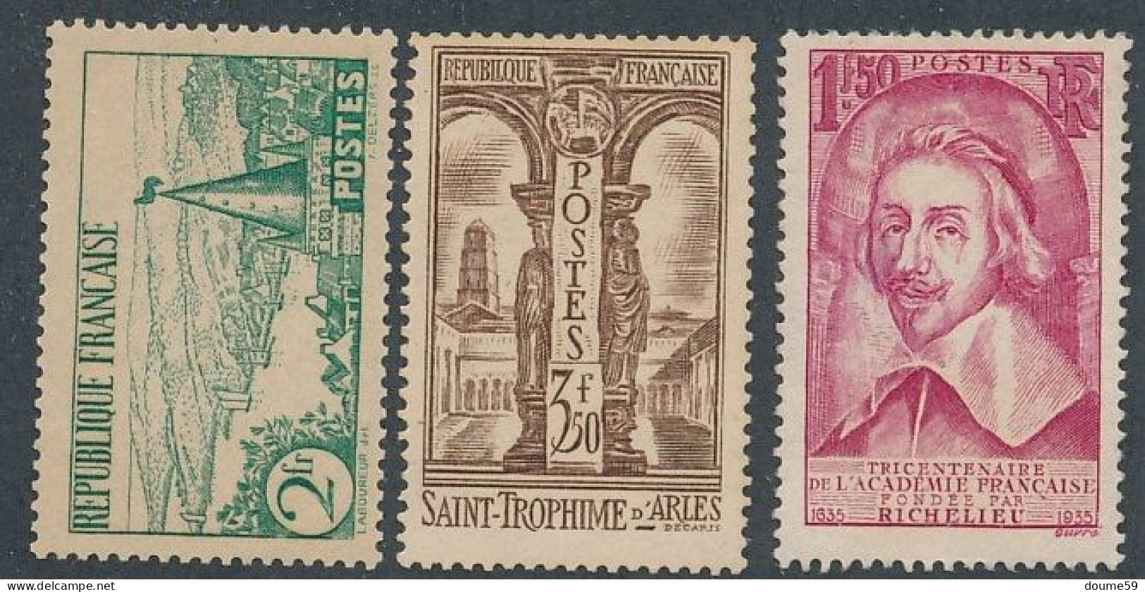 AC-257: FRANCE:   Lot* (traces Propres) N°301-302-305 - Ungebraucht