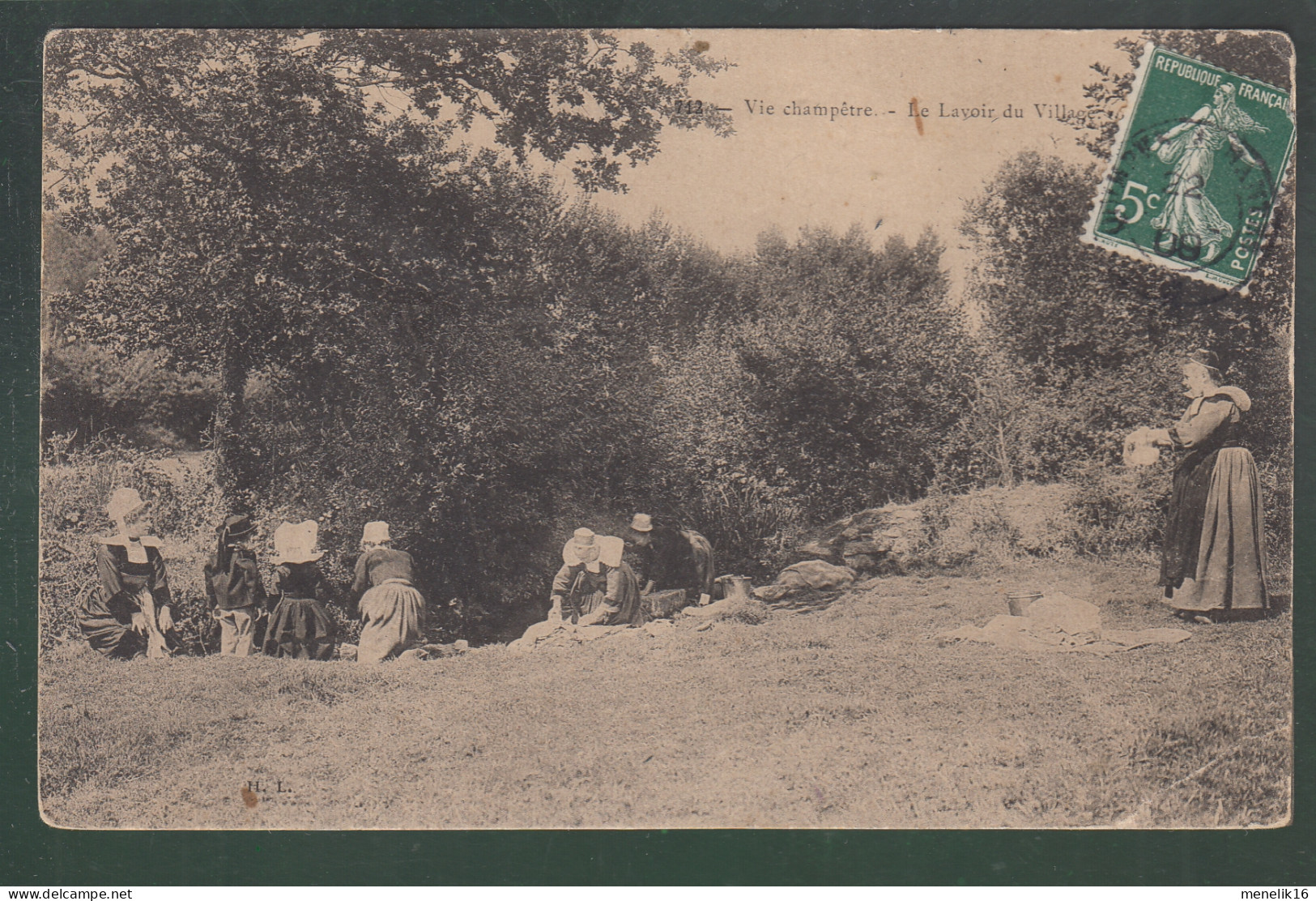 CP - Rég. - La Vie Champêtre - Lavoir Du Village - Altri & Non Classificati