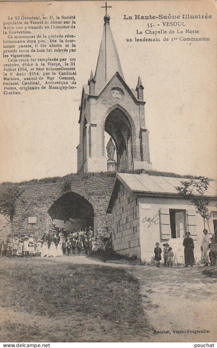 Z+ 20-(70) VESOUL - LA CHAPELLE DE LA MOTTE - UN LENDEMAIN DE 1ère COMMUNION - ANIMATION - 2 SCANS - Vesoul