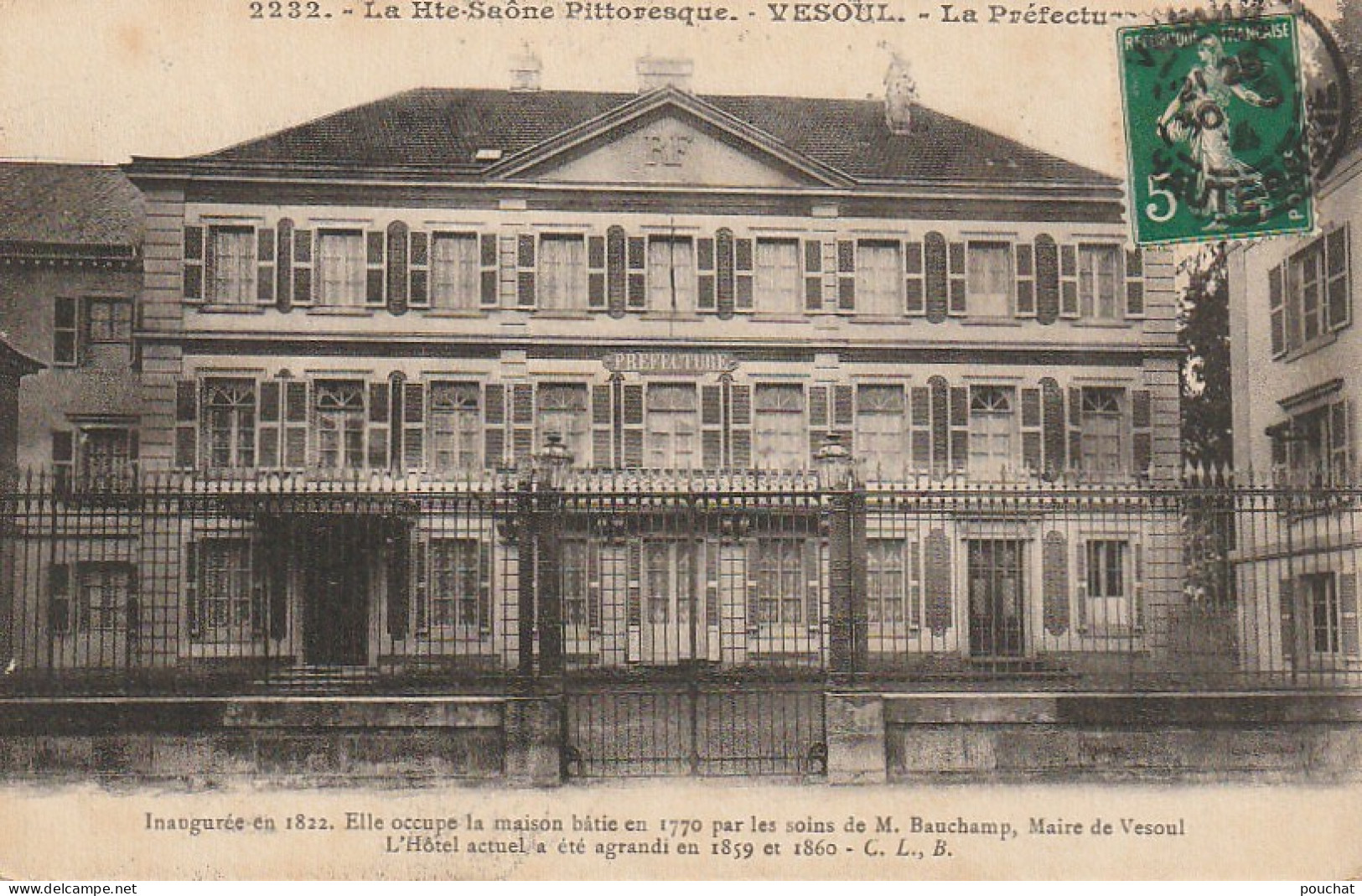 Z+ 20-(70) VESOUL - LA PREFECTURE - 2 SCANS - Vesoul