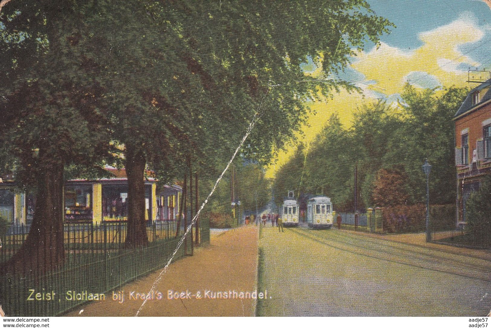 Netherlands Pay Bas Zeist Slotlaan Tramway Stripe On Card - Tramways