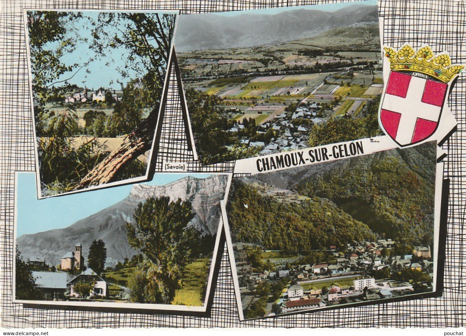 Z+ 23-(73) CHAMOUX SUR GELON - CARTE MULTIVUES COULEURS - 2 SCANS - Chamoux Sur Gelon