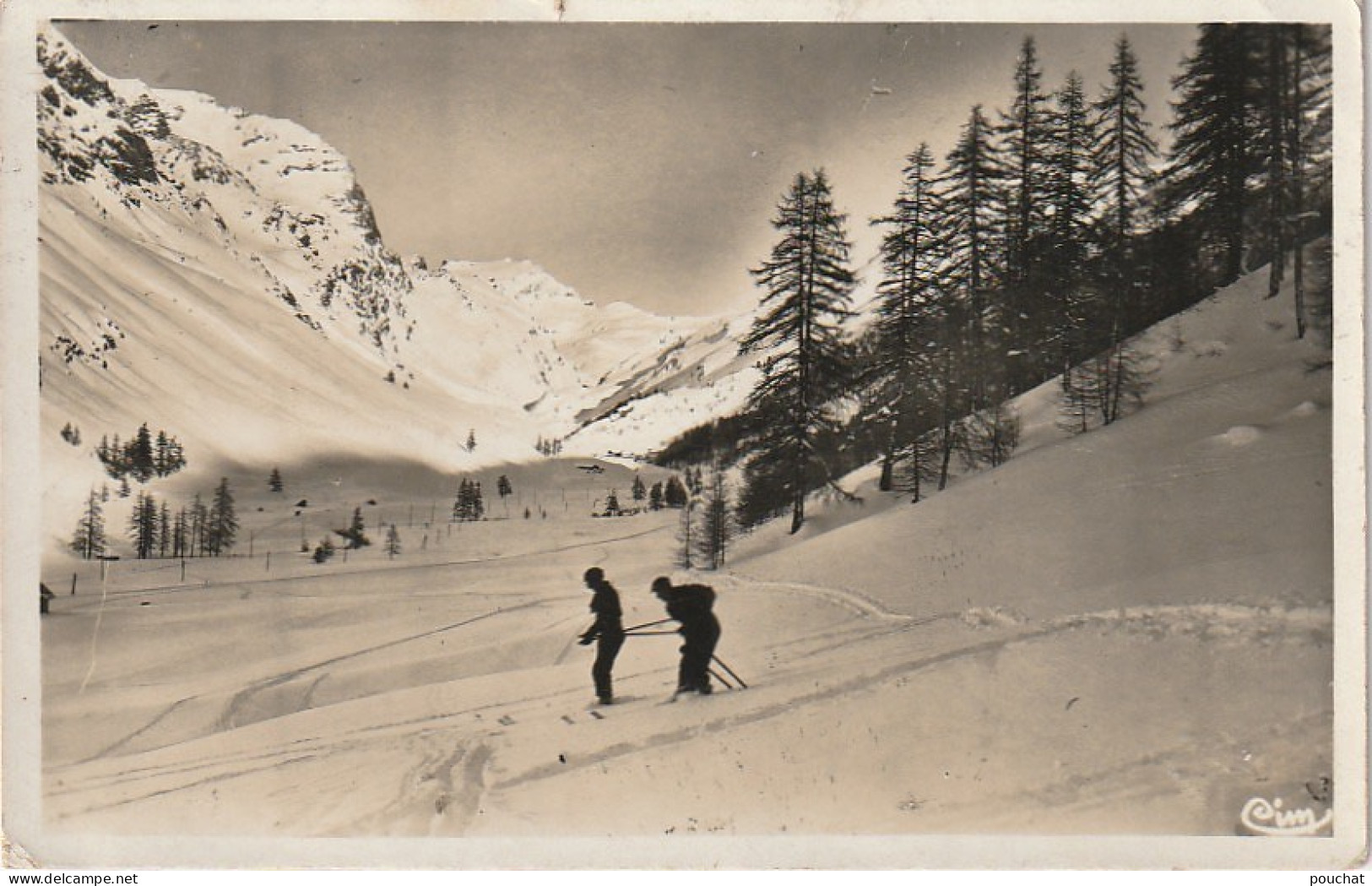 Z+ 23-(73) VAL D' ISERE - LE FORNET - GLACIER DE RHEME ET COL DE LA GALISE - COUPLE DE SKIEURS   - 2 SCANS - Val D'Isere