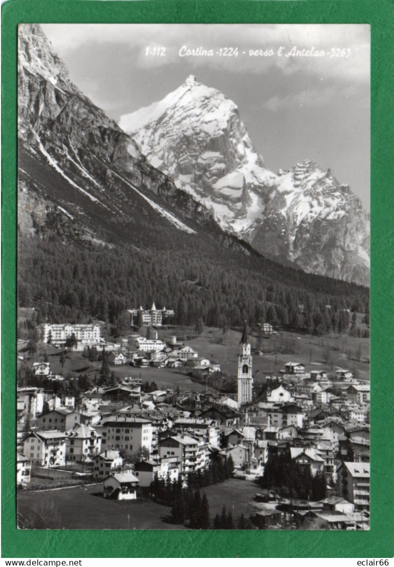 Cortina D'Ampezzo Panorama Est Une Commune De La Province De Belluno En Vénétie CPSM 1964 Impeccable - Belluno