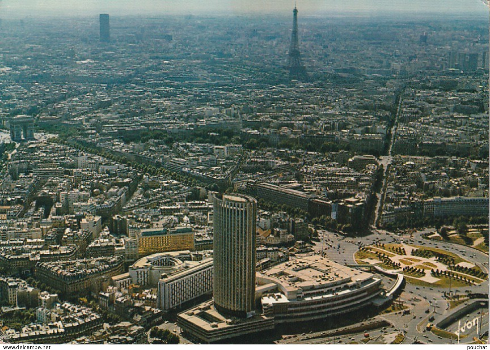 Z++ 3-(75) LA PLACE DE LA PORTE MAILLOT , LE CENTRE INTERNATIONAL DE PARIS , L' ARC DE TRIOMPHE  - VUE AERIENNE - Mehransichten, Panoramakarten