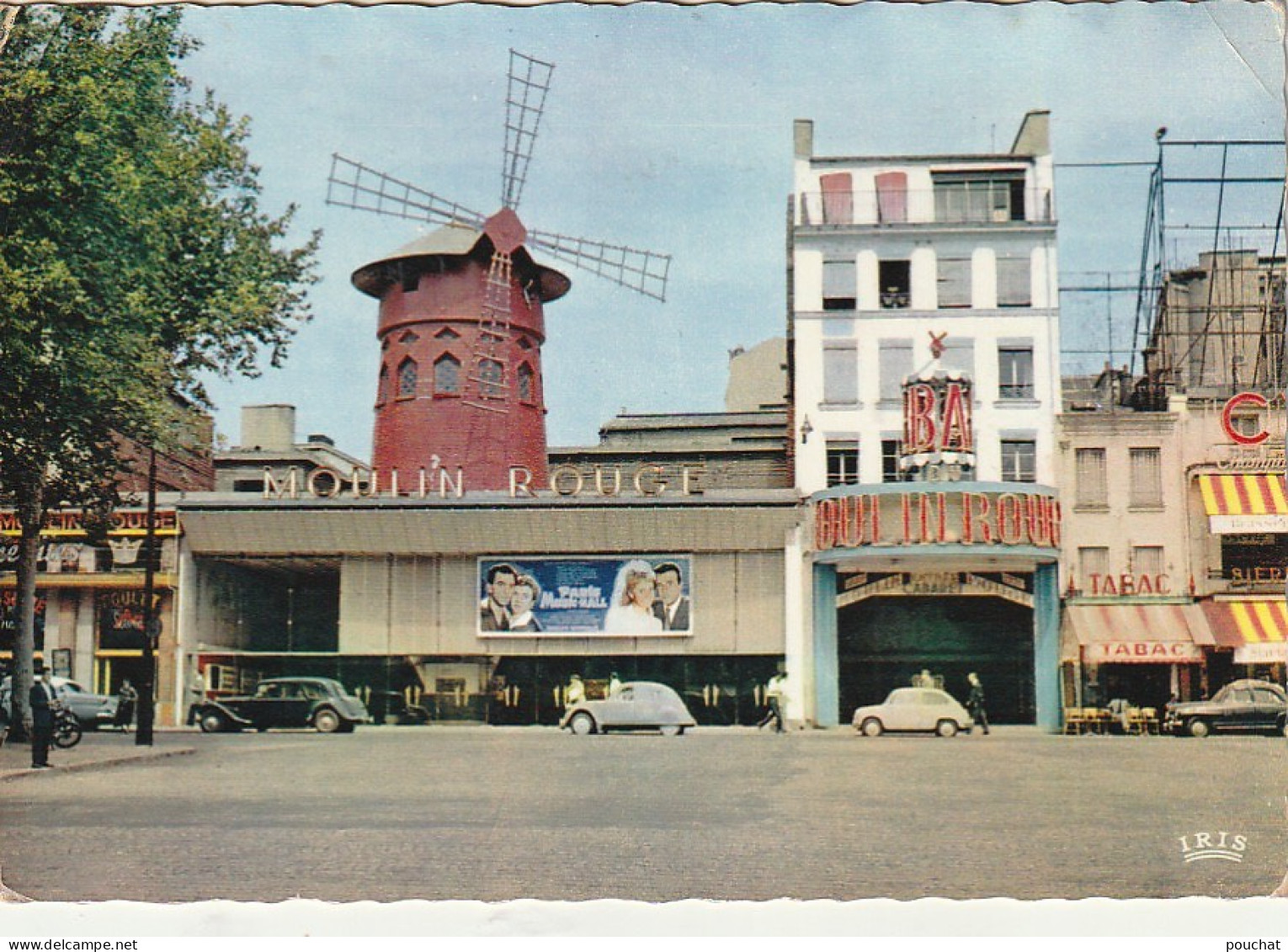 Z++ 3-(75) CABARET LE MOULIN ROUGE -  TABAC , BRASSERIE - CARTE COULEURS - 2 SCANS - District 18