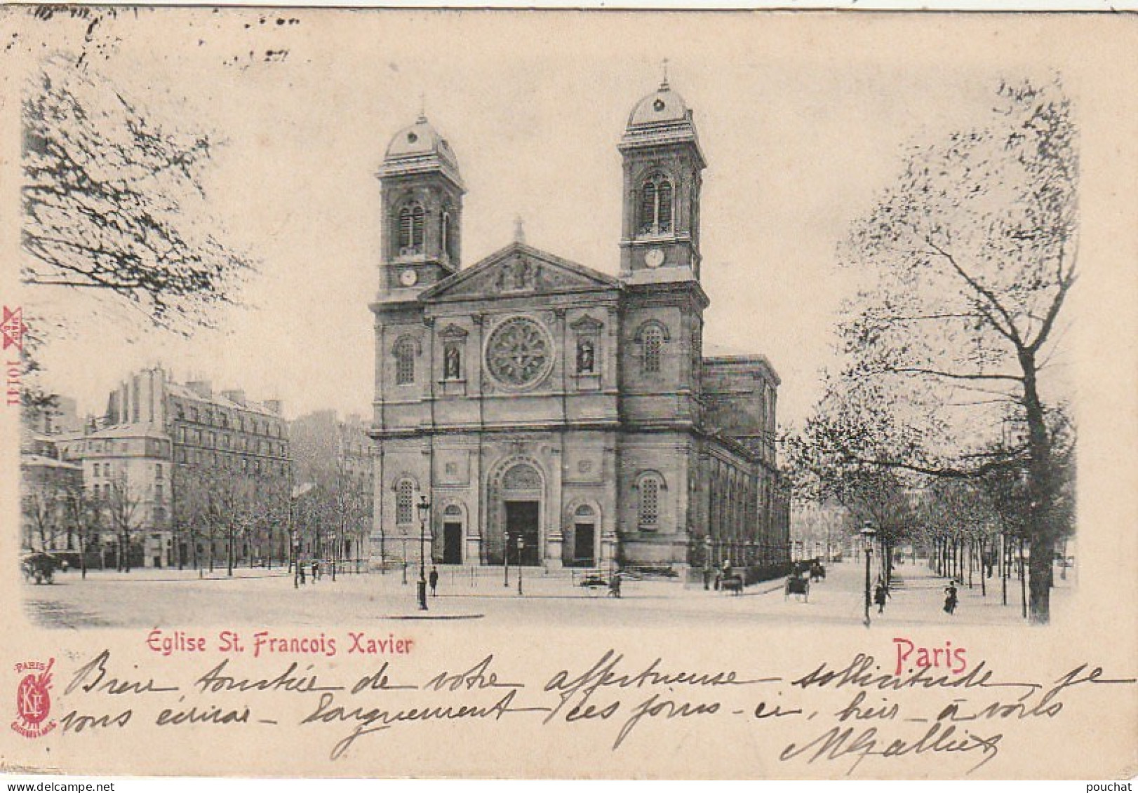 Z++ 4-(75) EGLISE ST FRANCOIS XAVIER , PARIS 7e ARR.  - 2 SCANS - Churches