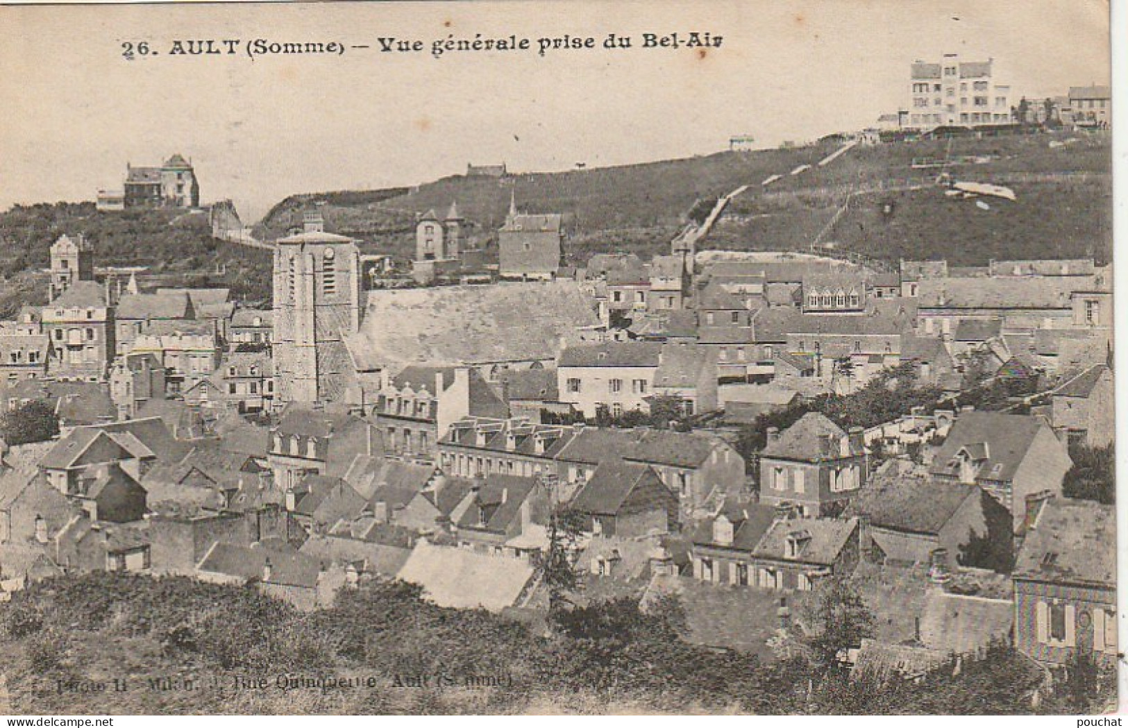 Z++ 9-(80) AULT - VUE GENERALE PRISE DU BEL AIR - 2 SCANS - Ault