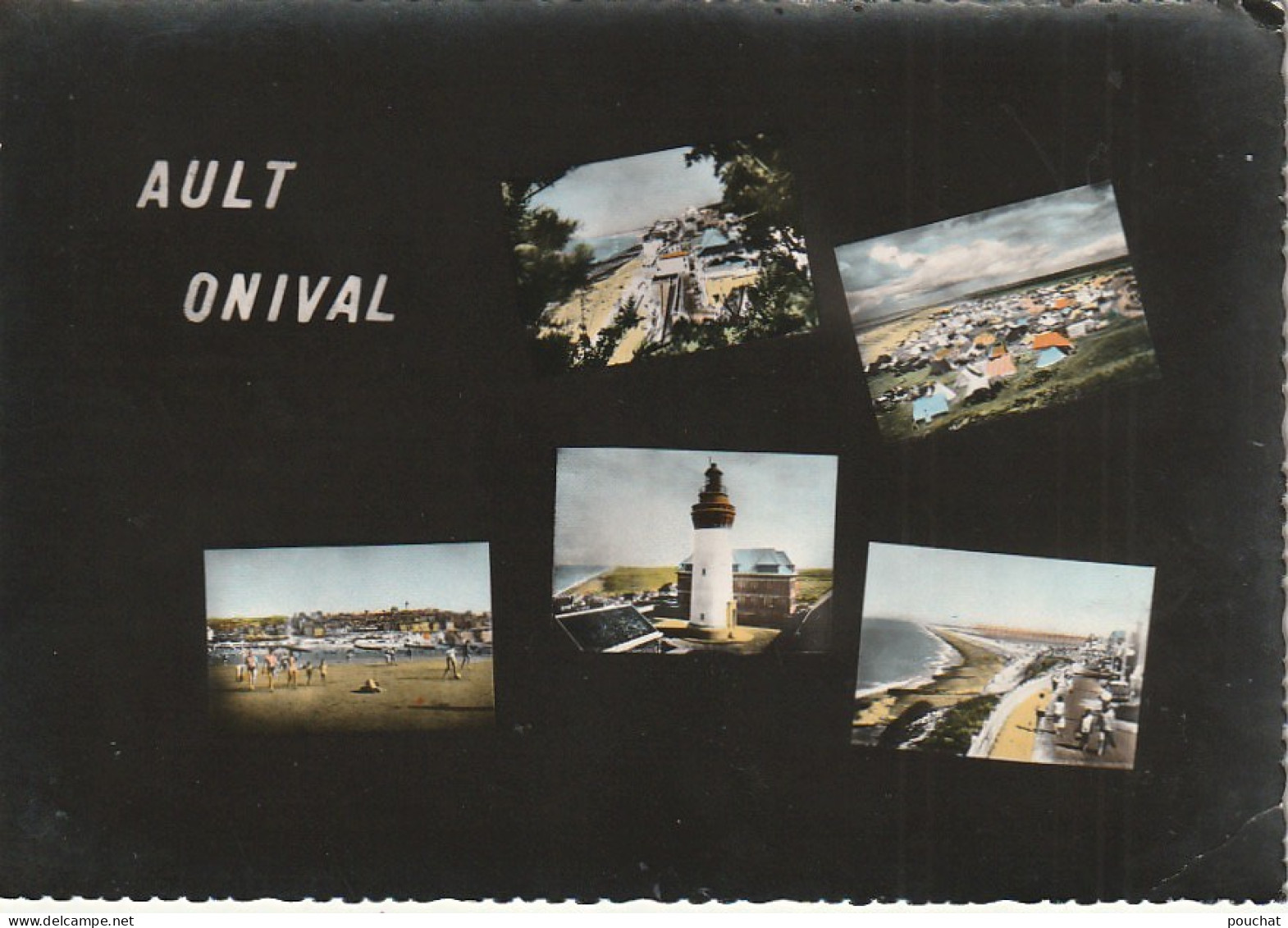 Z++ 9-(80) AULT ONIVAL - CARTE MULTIVUES COULEURS - 2 SCANS - Ault