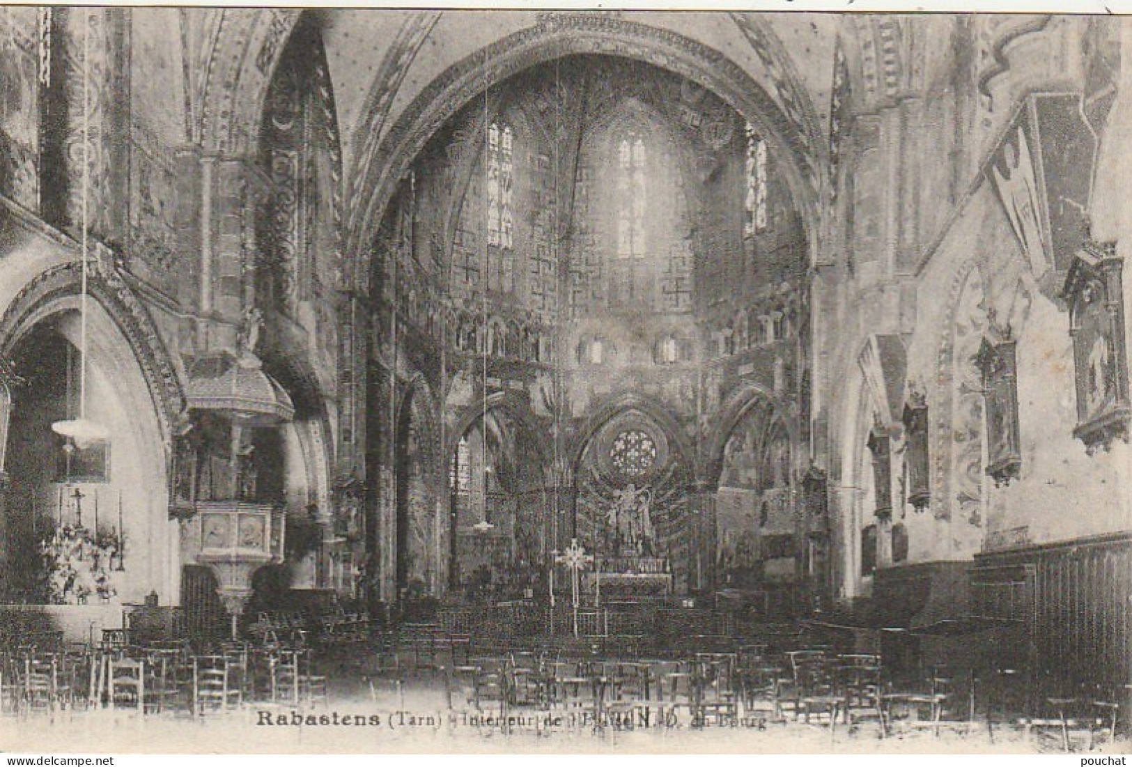 Z++ 10-(81) RABASTENS - INTERIEUR DE L' EGLISE N. D DU BOURG - 2 SCANS - Rabastens