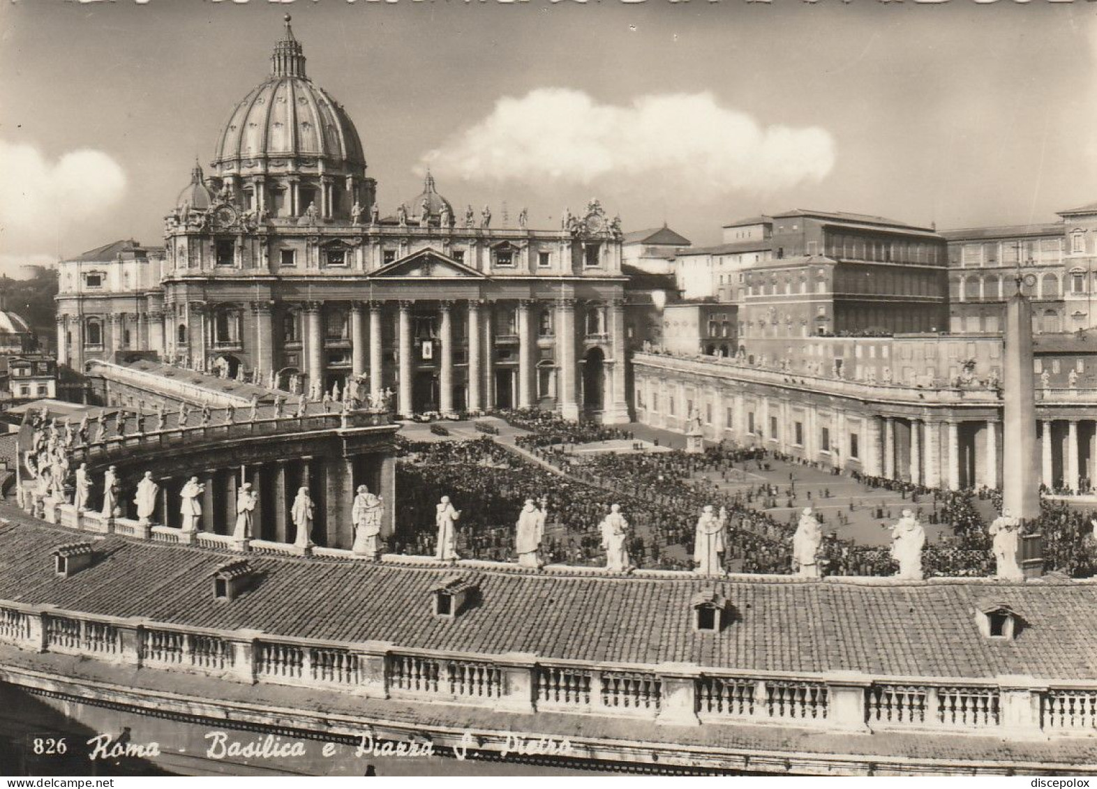 AD153 Roma - Basilica E Piazza San Pietro - Panorama / Non Viaggiata - San Pietro