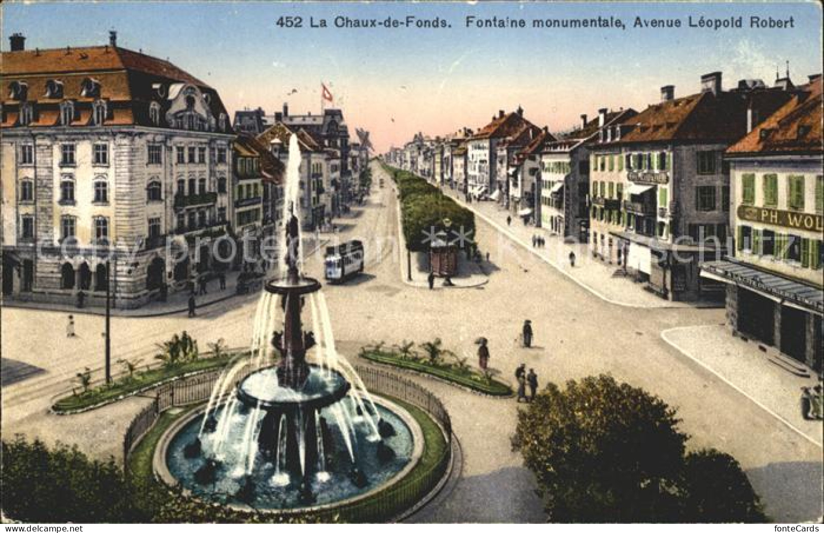 12013951 La Chaux-de-Fonds Fontaine Monumentale Avenue Leopold Robert La Chaux-d - Altri & Non Classificati