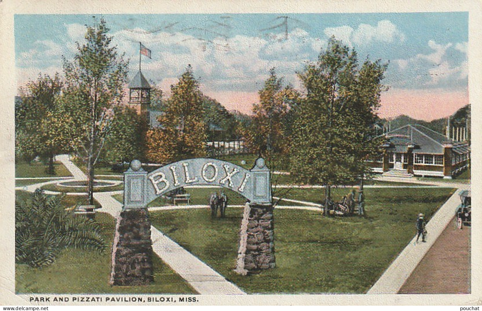 Z++ 12-(U. S. A.) PARK AND PIZZATI PAVILION , BILOXI , MISSISSIPPI - 2 SCANS - Sonstige & Ohne Zuordnung