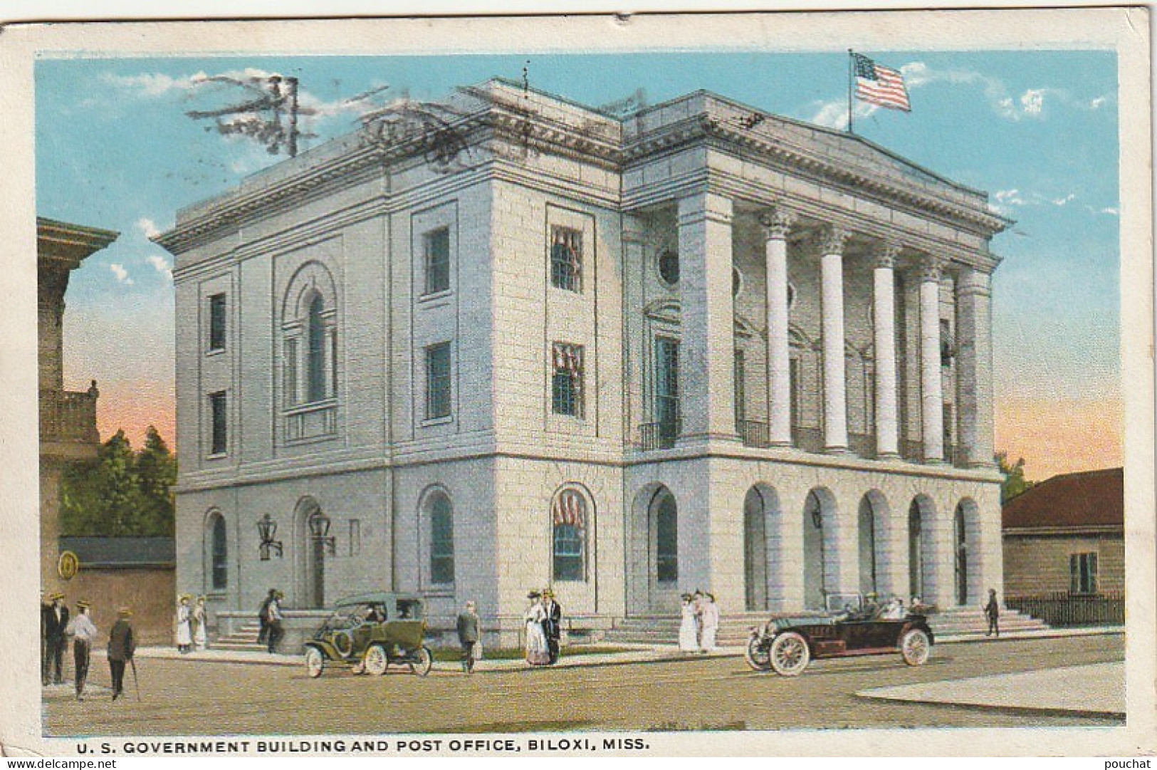 Z++ 12-(U. S. A.) U. S. GOVERNMENT BUILDING AND POST OFFICE , BILOXI , MISSISSIPPI - 2 SCANS - Autres & Non Classés