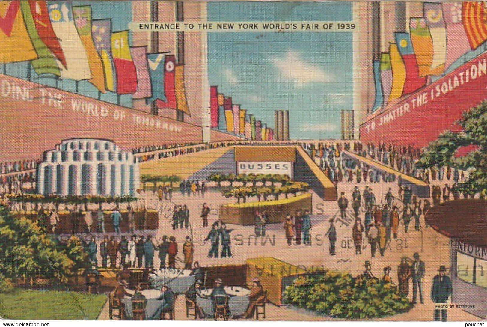 Z++ 12- (U. S. A.) THE NEW YORK WORLD' S FAIR OF 1939  - EXPOSITION UNIVERSELLE DE NEW YORK - CARTE TOILEE- 2 SCANS - Exhibitions