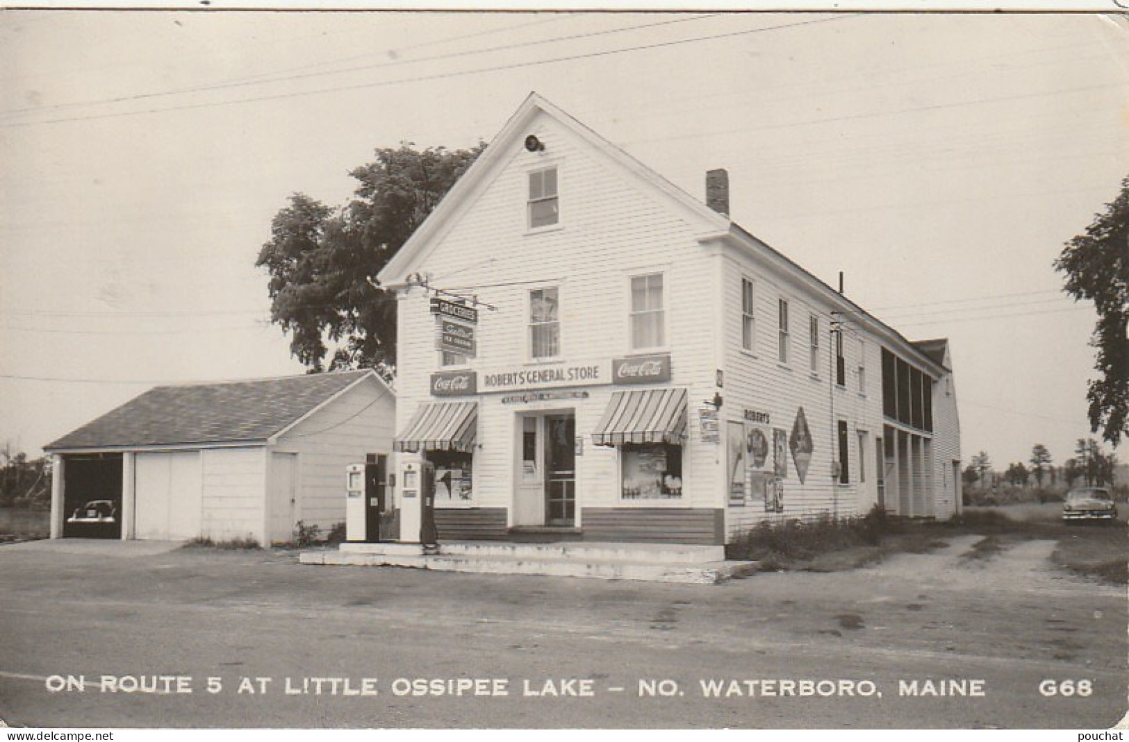 Z++ 12-( U. S. A. ) ON ROUTE 5 AT LITTLE OSSIPEE LAKE - WATERBORO , MAINE - GROCERIES STORE " ROBERT' S GENERAL STORE " - Other & Unclassified