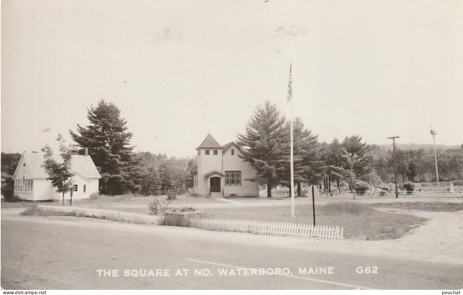 Z++ 12-( U. S. A. ) THE SQUARE AT NORTH WATERBORO , MAINE - 2 SCANS - Andere & Zonder Classificatie