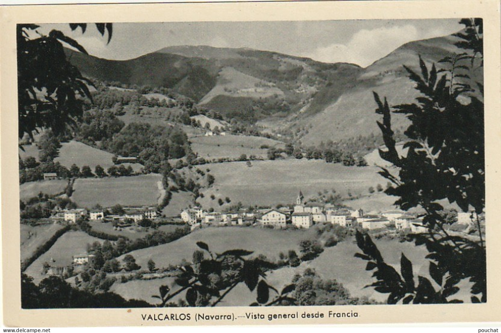 Z++ 13-(ESPAGNE) VALCARLOS ( NAVARRA ) - VISTA GENERAL DESDE FRANCIA - 2 SCANS - Navarra (Pamplona)