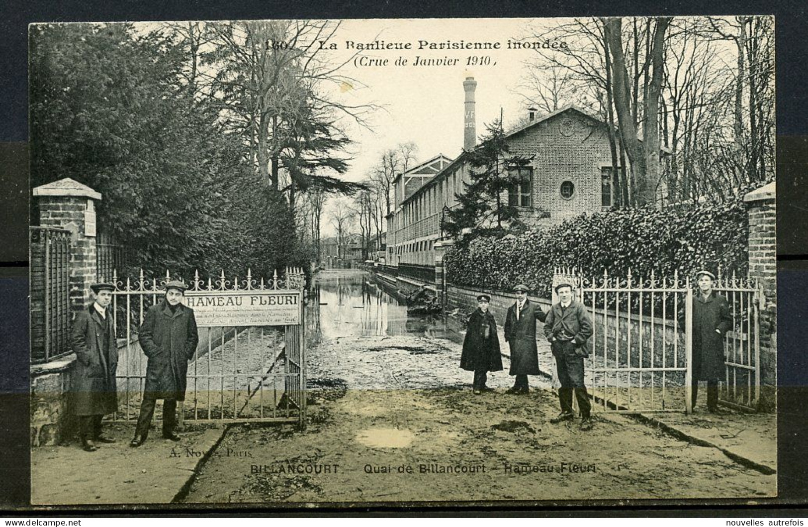 BILLANCOURT - QUAI DE BILLANCOURT -  HAMEAU FLEURI - CRUE DE JANVIER 1910,LA BANLIEUE PARISIENNE INONDEE. - Boulogne Billancourt