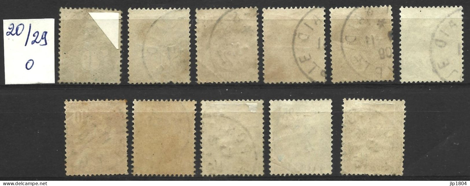 PORT SAÏD Série YT N° 20 à 29 Oblitérés - Used Stamps