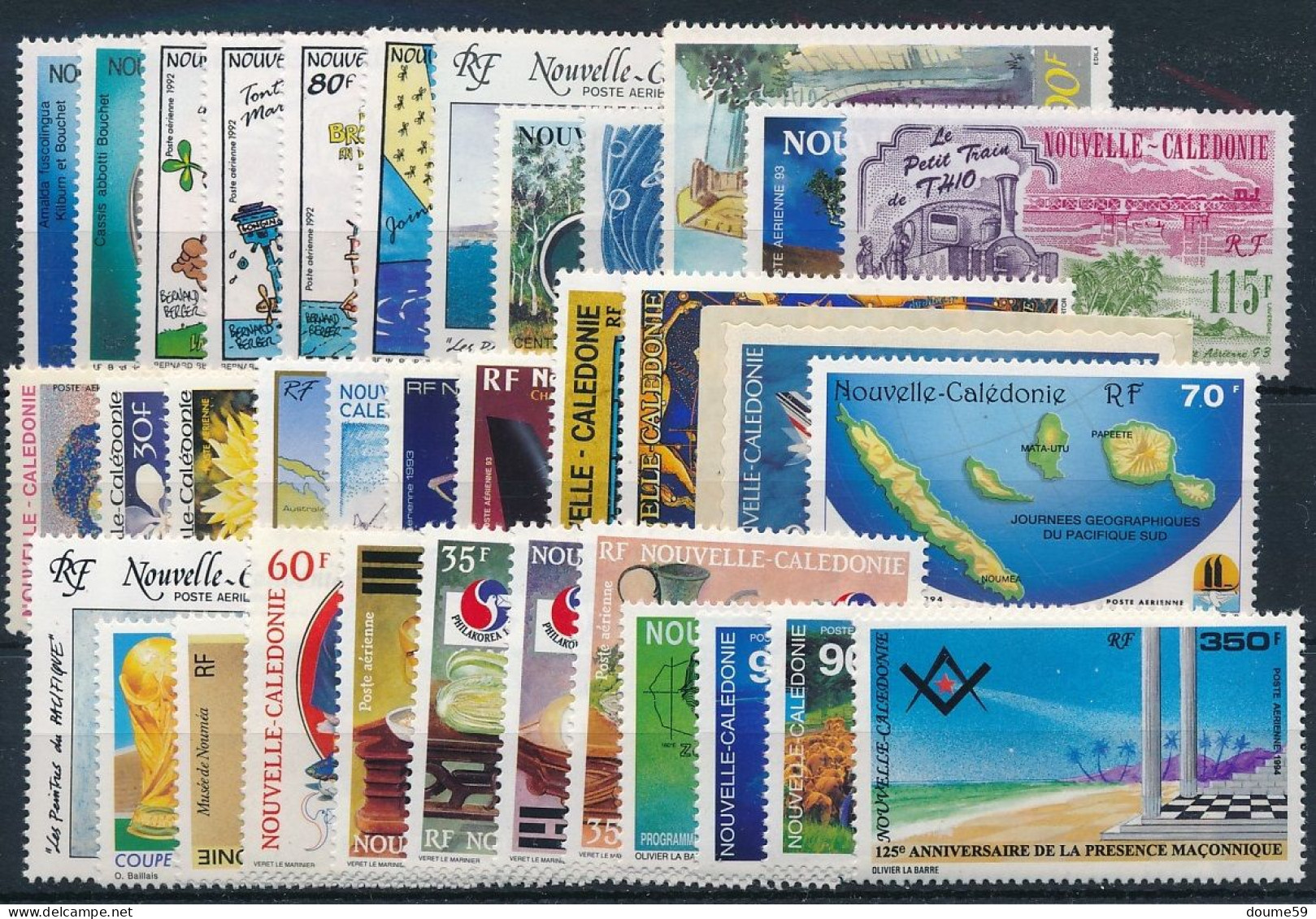 BD-393: Nelle CALEDONIE:  PA N°290/324** - Unused Stamps