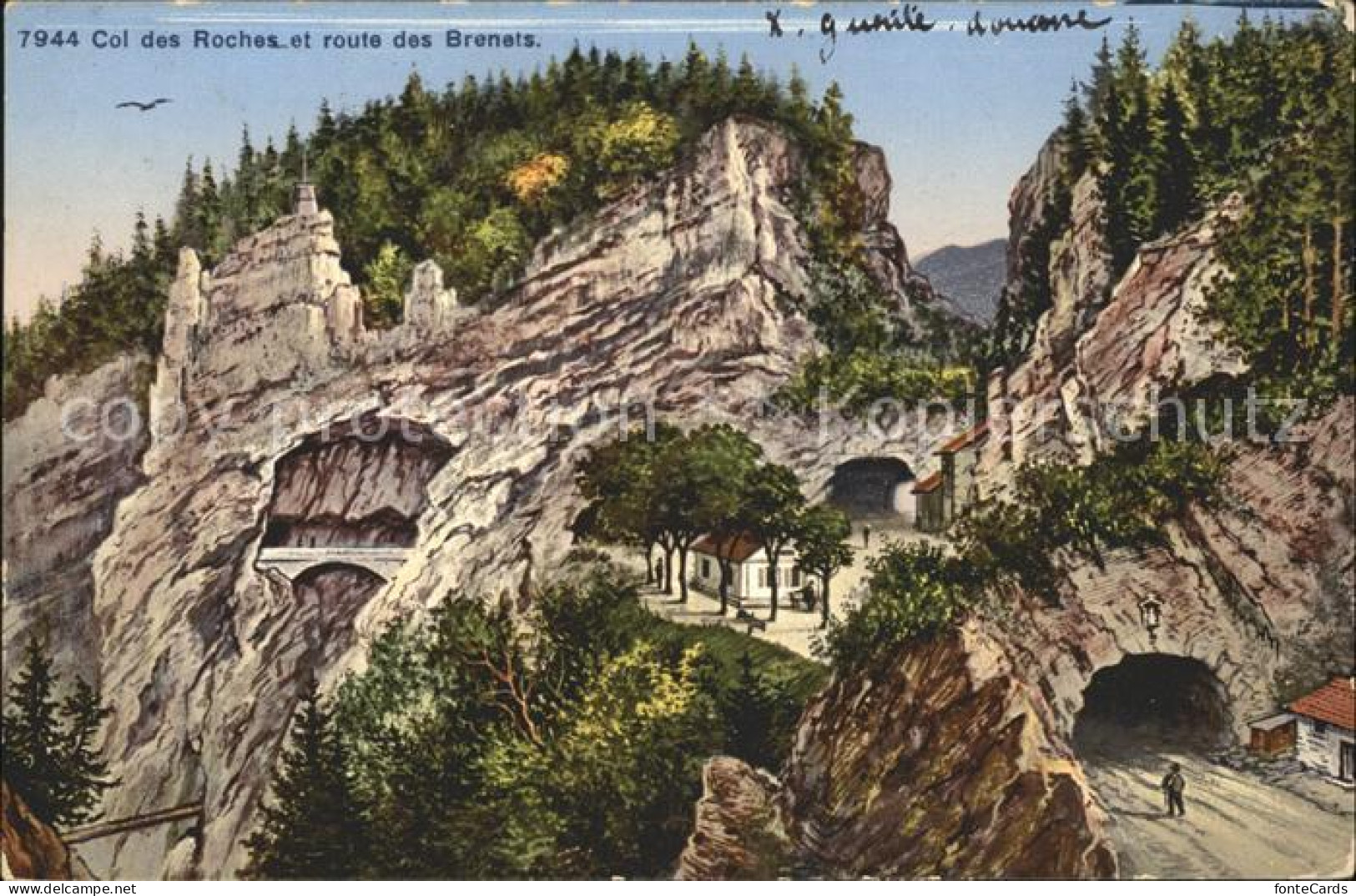 12013878 Col Des Roches Et Route Des Brenets Tunnel Roches, Col Des - Altri & Non Classificati
