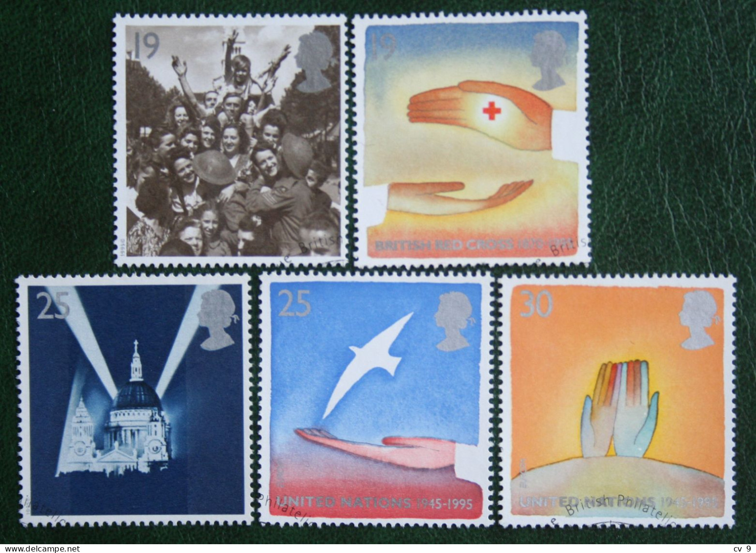 UN United Nations Red Cross (Mi 1571-1575) 1995 Used Gebruikt Oblitere ENGLAND GRANDE-BRETAGNE GB GREAT BRITAIN - Used Stamps