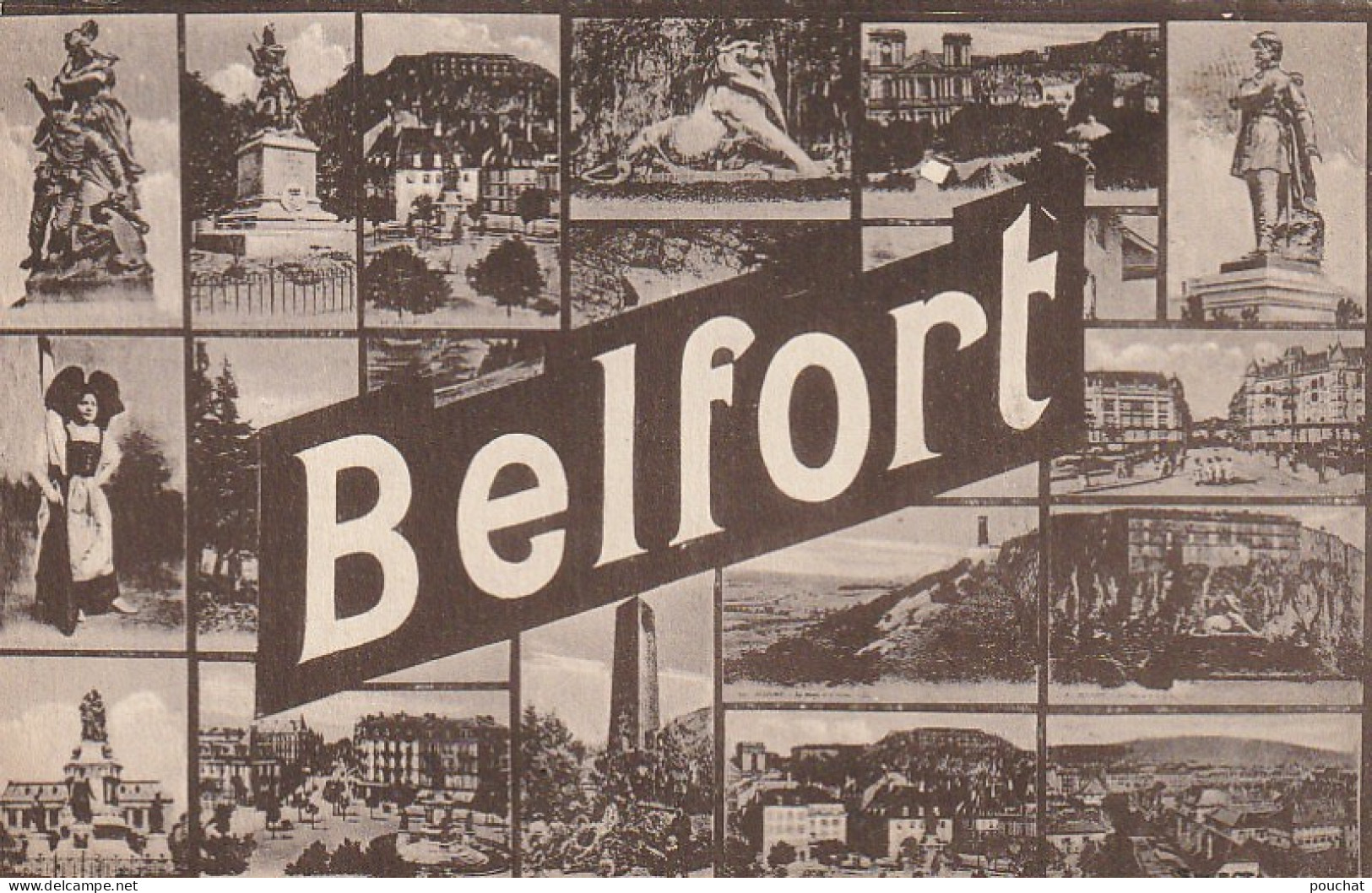 Z++ 22-(90) BELFORT - CARTE MULTIVUES - 2 SCANS - Belfort - Stadt