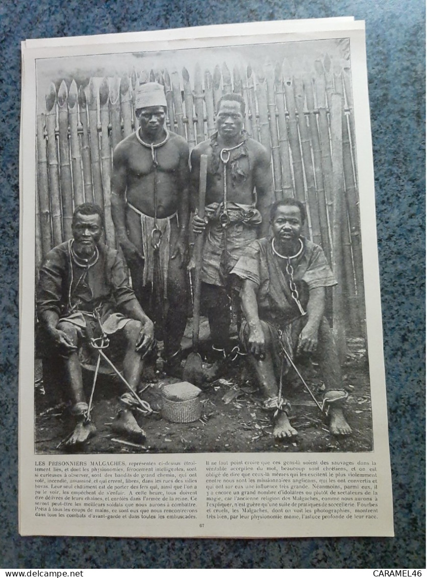 AFFICHE  - PHOTOGRAPHIQUE    -  LES PRISONNIERS MALGACHES - Affiches