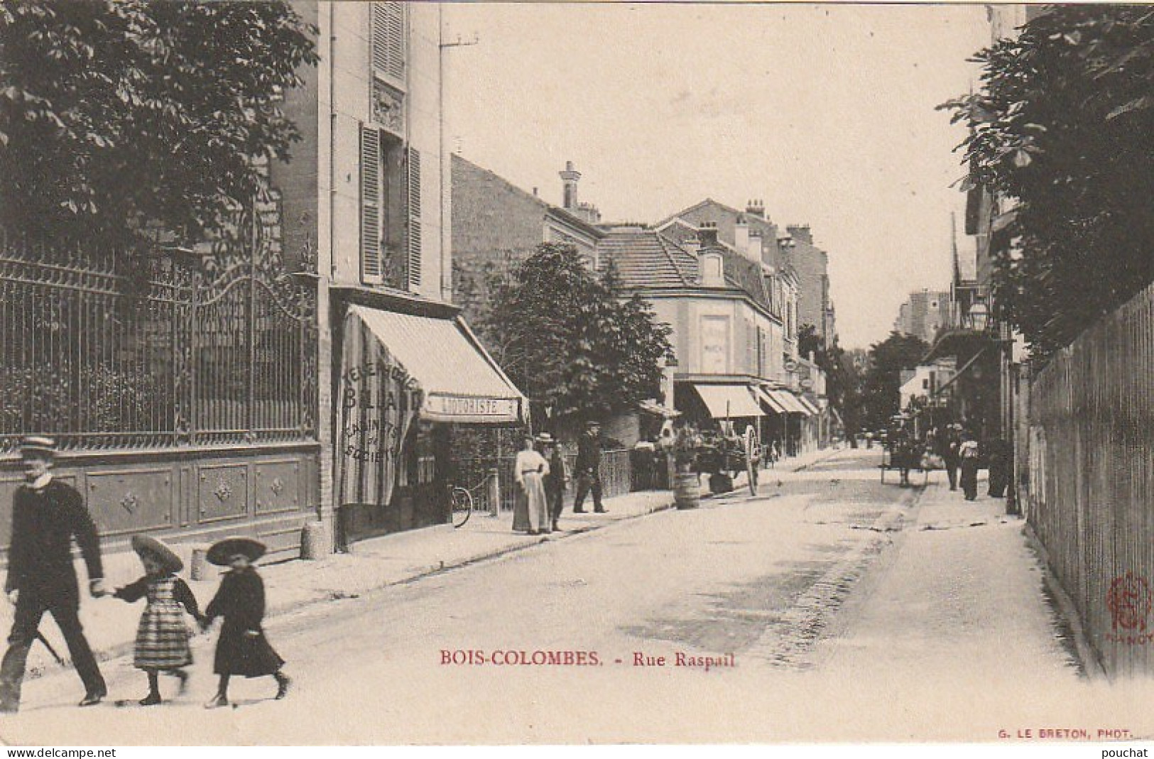 Z++ 24-(92) BOIS COLOMBES - RUE RASPAIL  - ANIMATION  - COMMERCES - 2 SCANS - Sonstige & Ohne Zuordnung