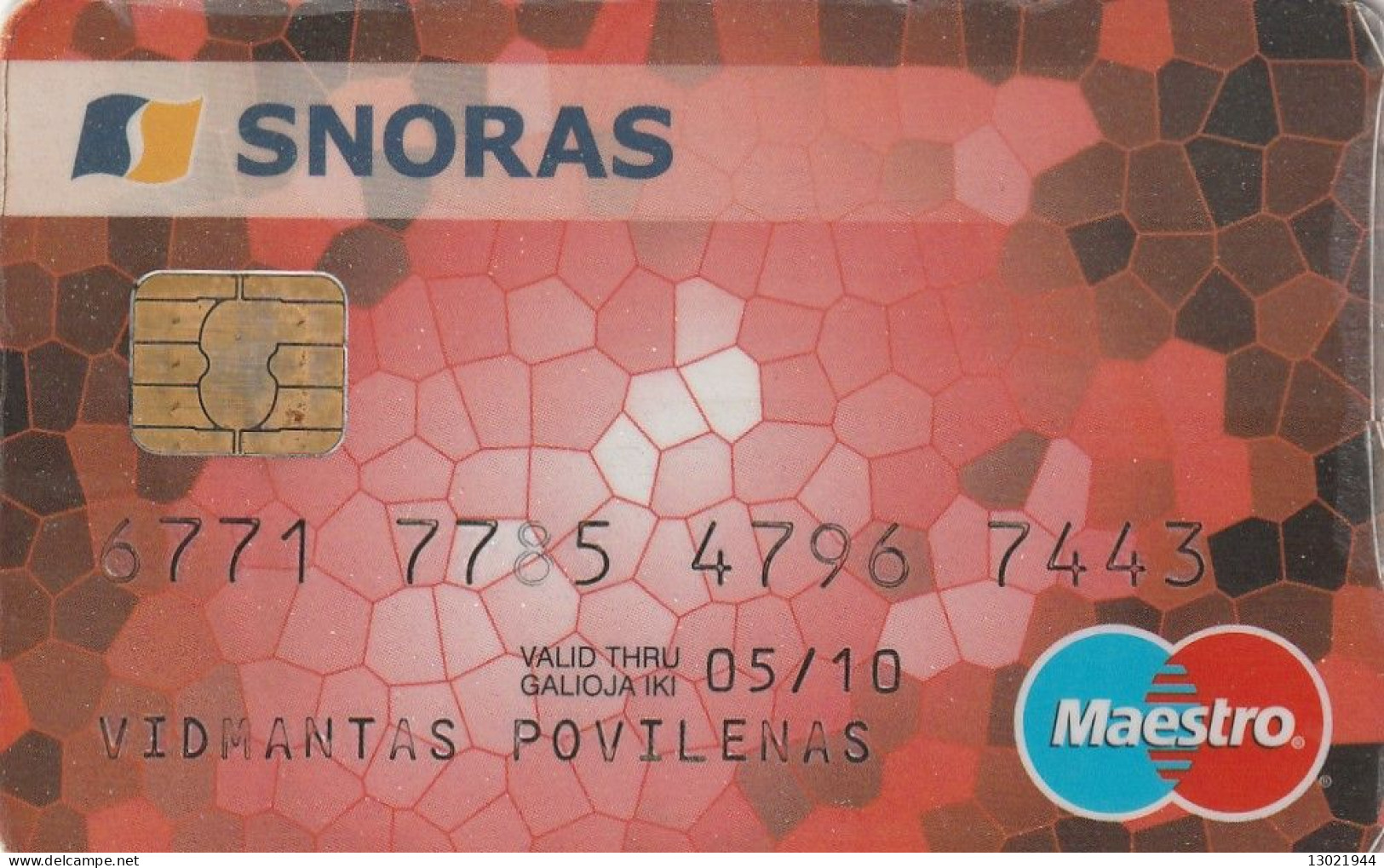 N.4 LITUANIA BANK  CARDS - POSSIBLE SALE OF SINGLE CARDS - Credit Cards (Exp. Date Min. 10 Years)