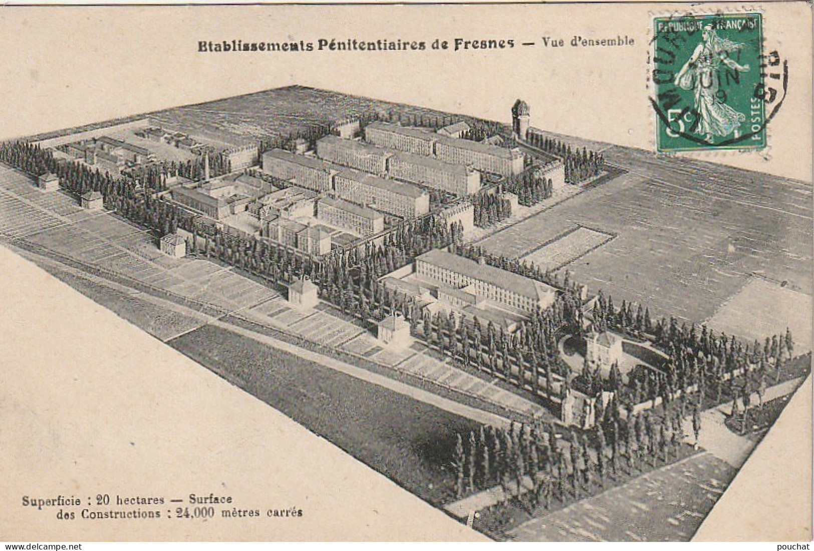 Z++ 26-(94) ETABLISSEMENTS PENITENTIAIRES DE FRESNES - VUE D' ENSEMBLE  - 2 SCANS - Fresnes