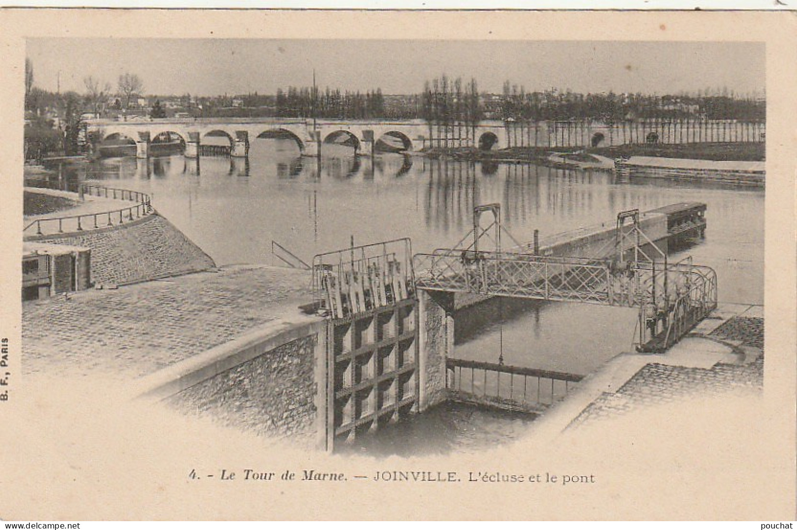 Z++ 27-(94) LE TOUR DE MARNE - JOINVILLE - L' ECLUSE ET LE PONT - 2 SCANS - Joinville Le Pont