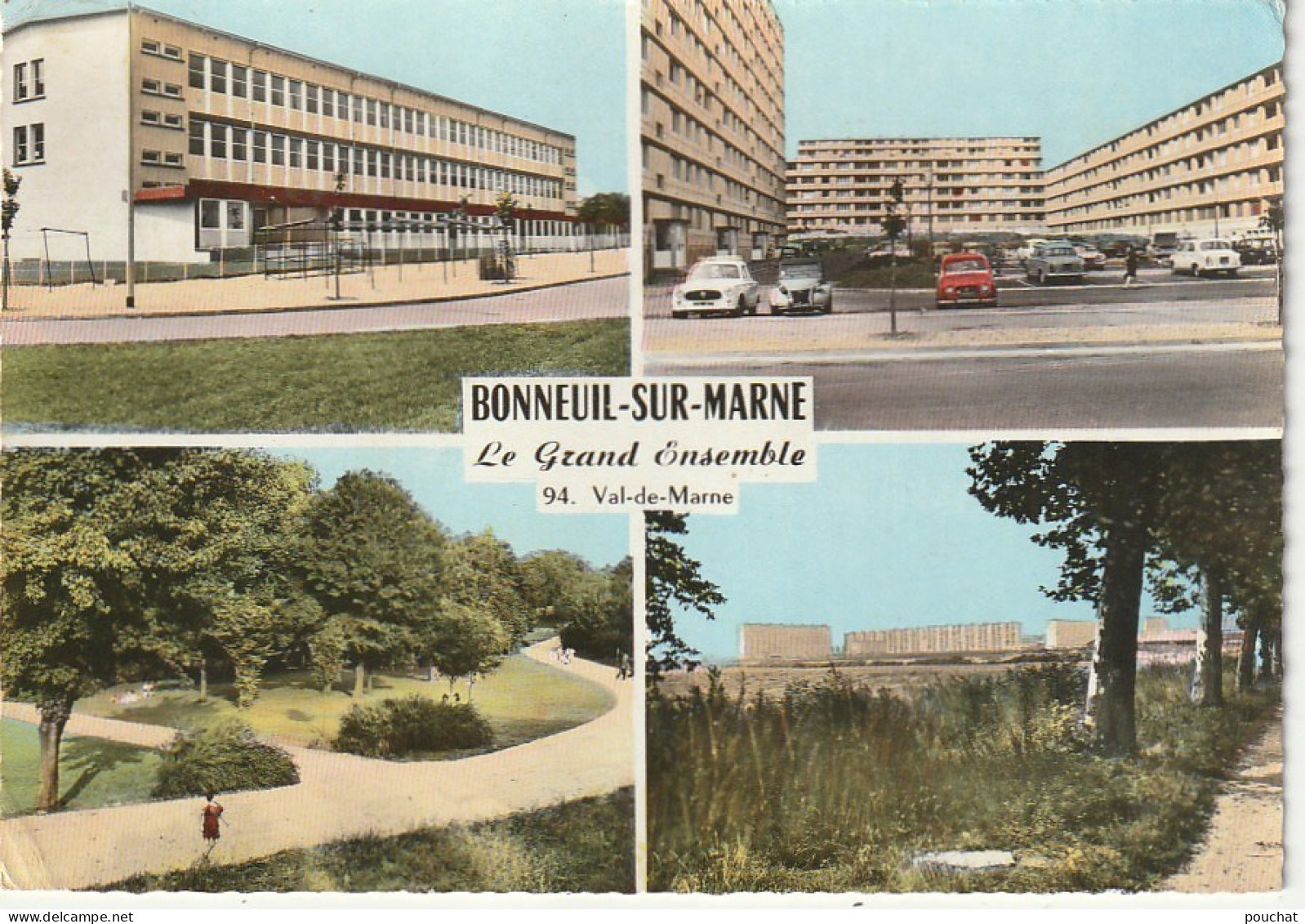 Z++ 27-(94) BONNEUIL SUR MARNE - LE GRAND ENSEMBLE - CARTE MULTIVUES - CITES - 2 SCANS - Bonneuil Sur Marne